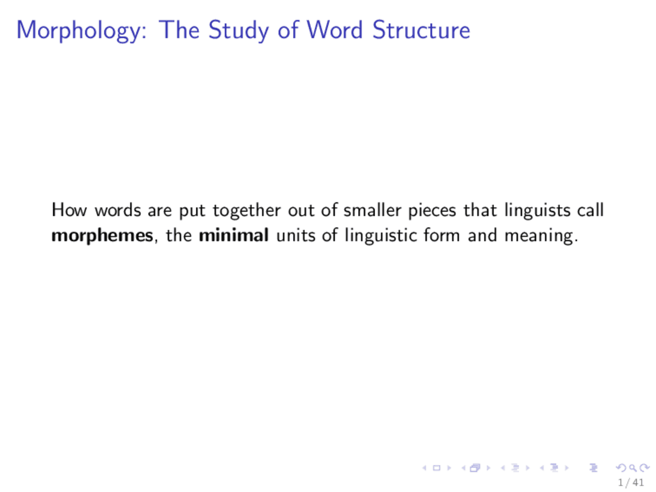 Morphology: The Study of Word Structure | Summaries English | Docsity