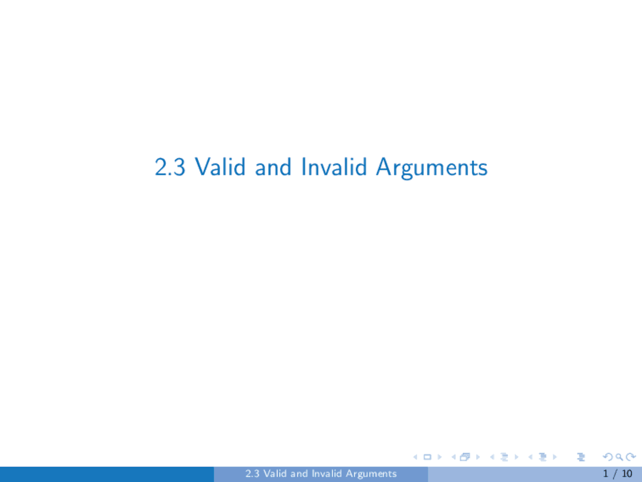 2.3 Valid and Invalid Arguments | Schemes and Mind Maps Discrete ...