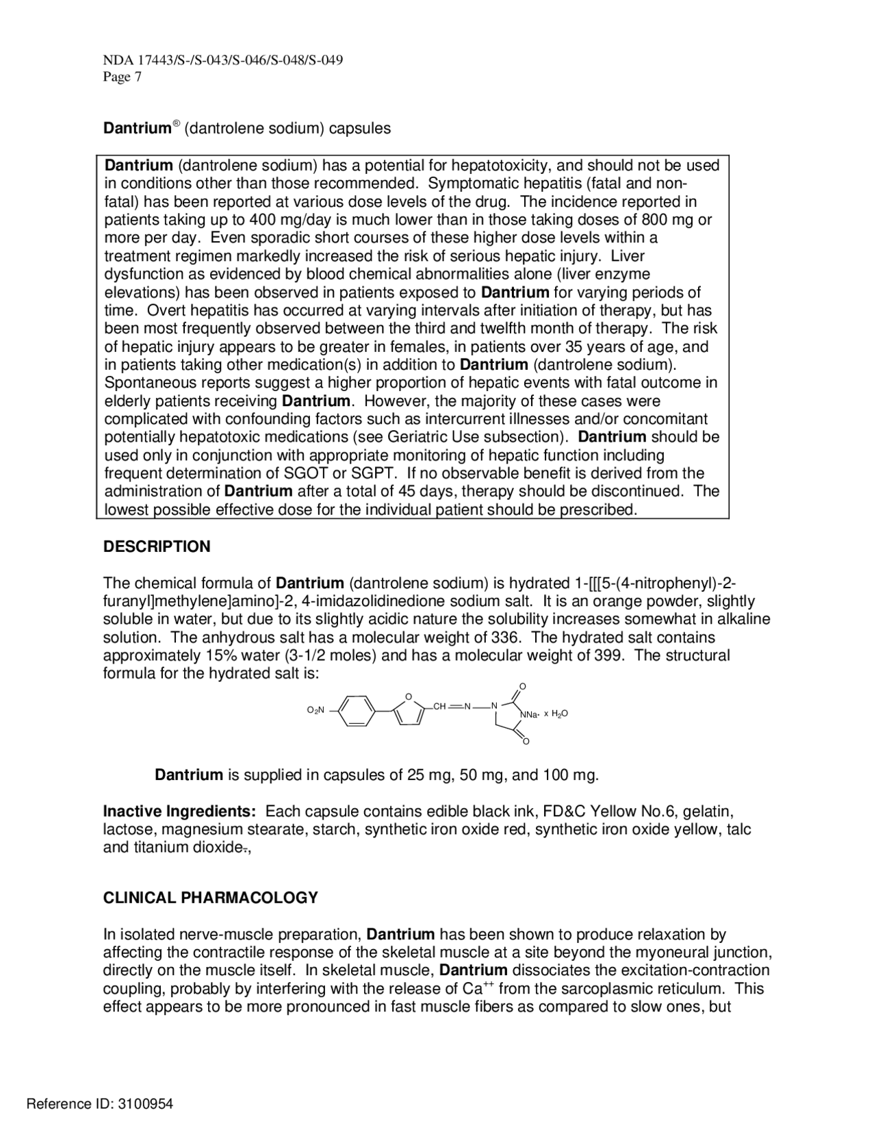 (dantrolene sodium) capsules Schemes and Mind Maps Nursing Docsity