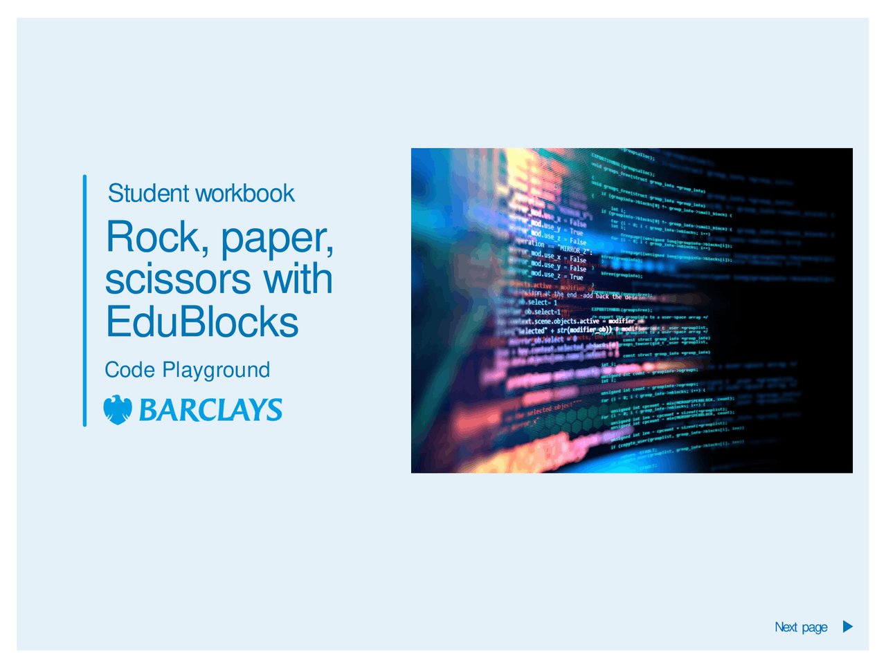 Rock, paper, scissors with EduBlocks | Exercises Geology | Docsity