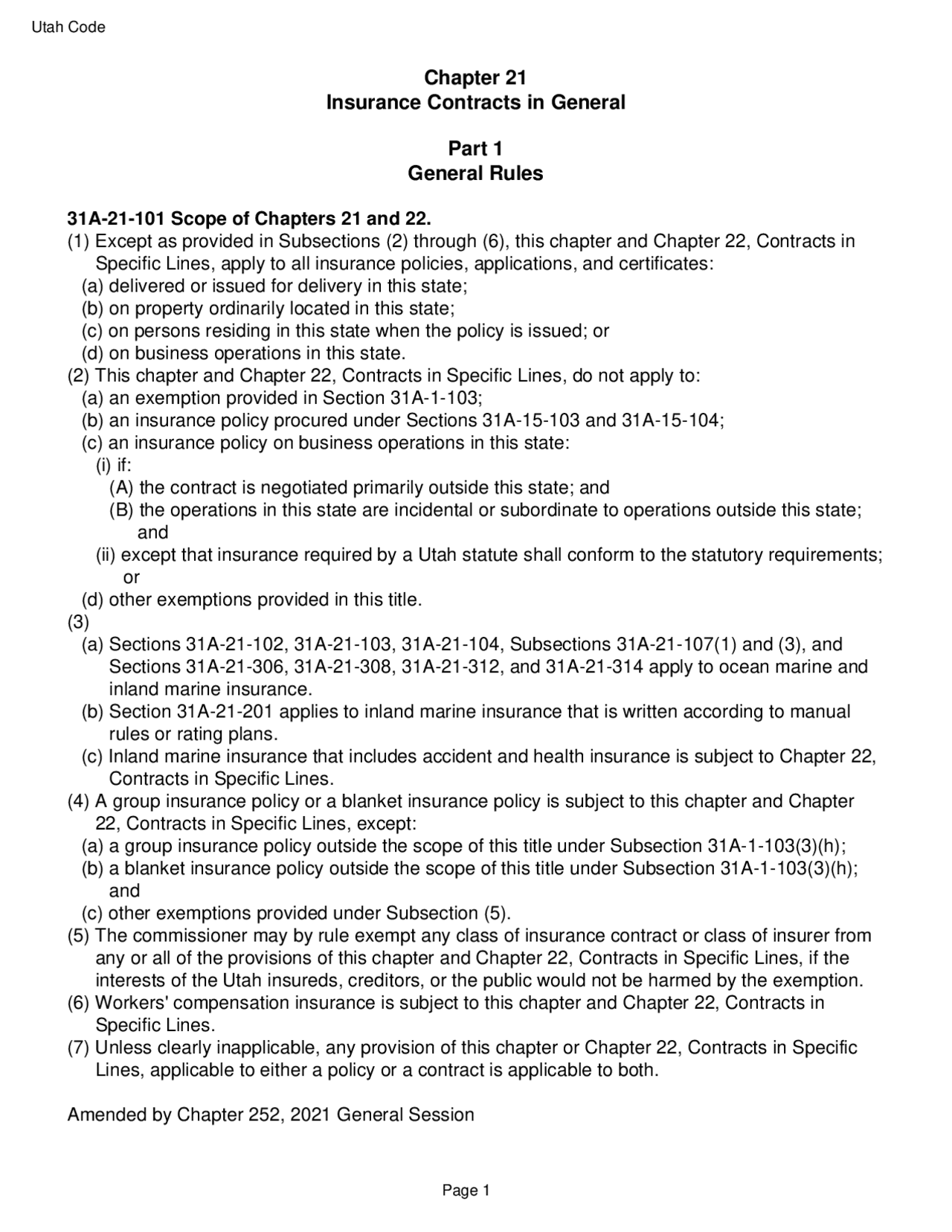 Chapter 21 Insurance Contracts in General Part 1 General Rules | Slides ...