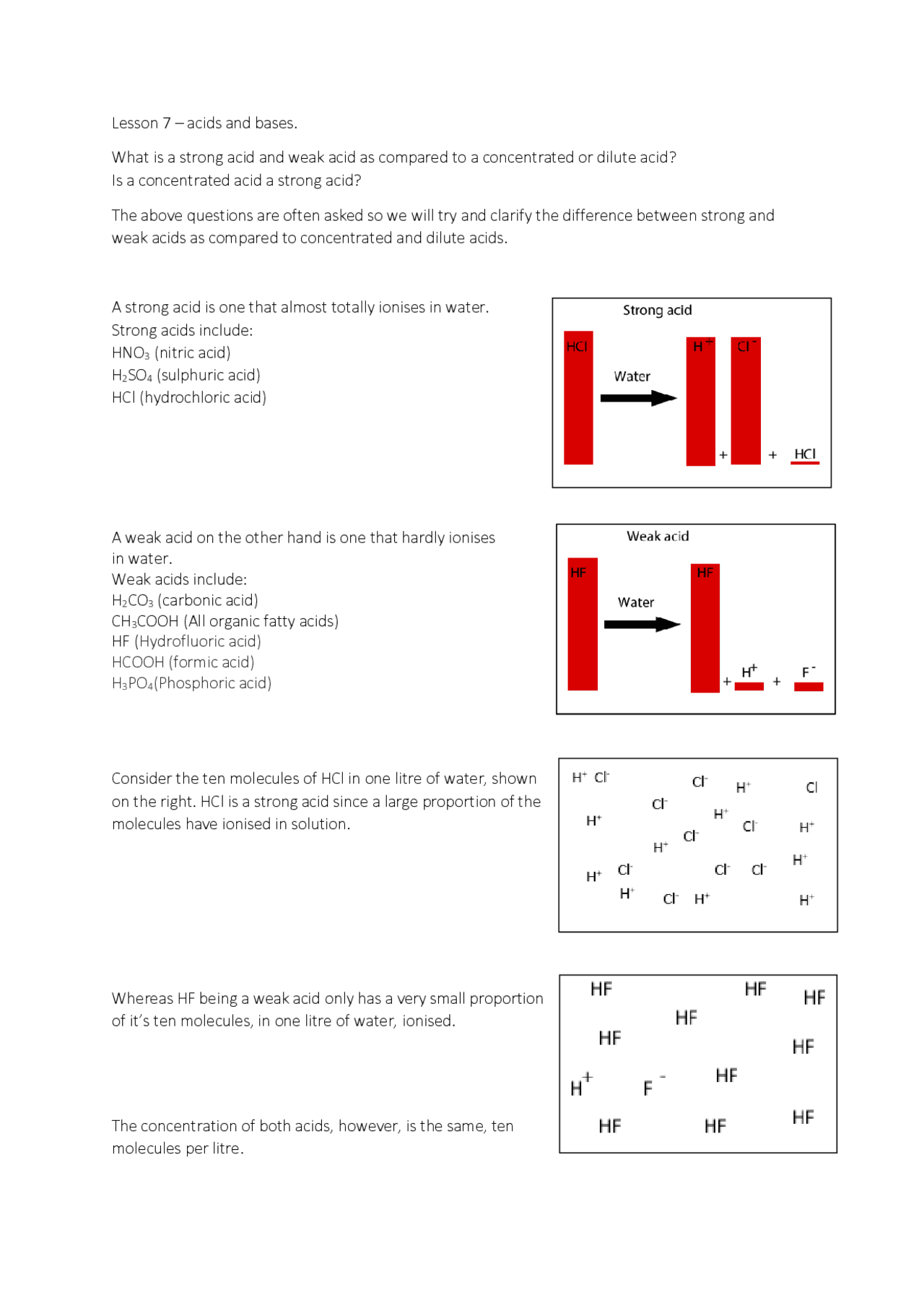 Lesson 7 acids and bases. Slides Chemistry Docsity