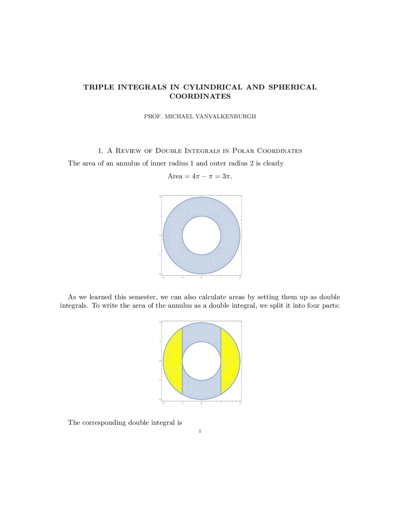 triple integrals in cylindrical and spherical coordinates | Summaries ...