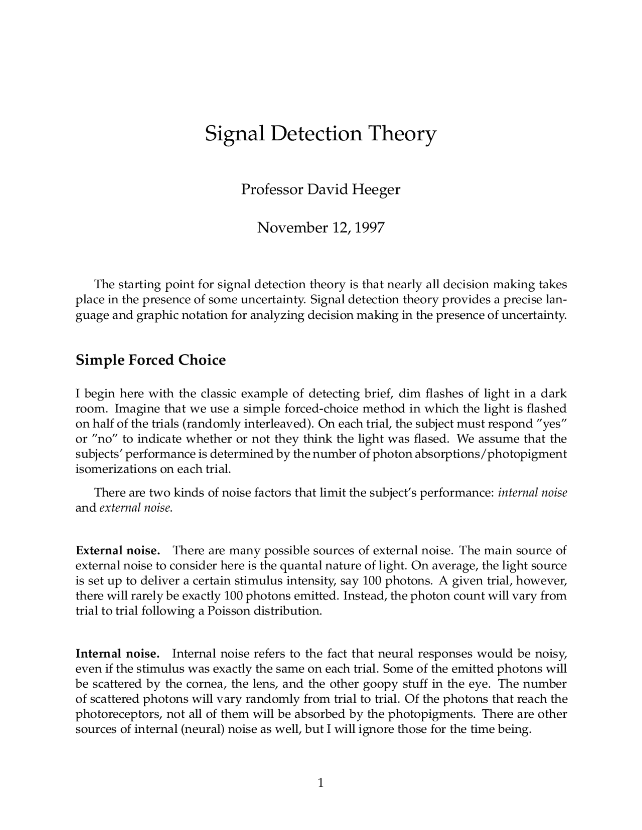 Signal Exercise Signal Detection Theory: A Comprehensive Guide with Exercises ...