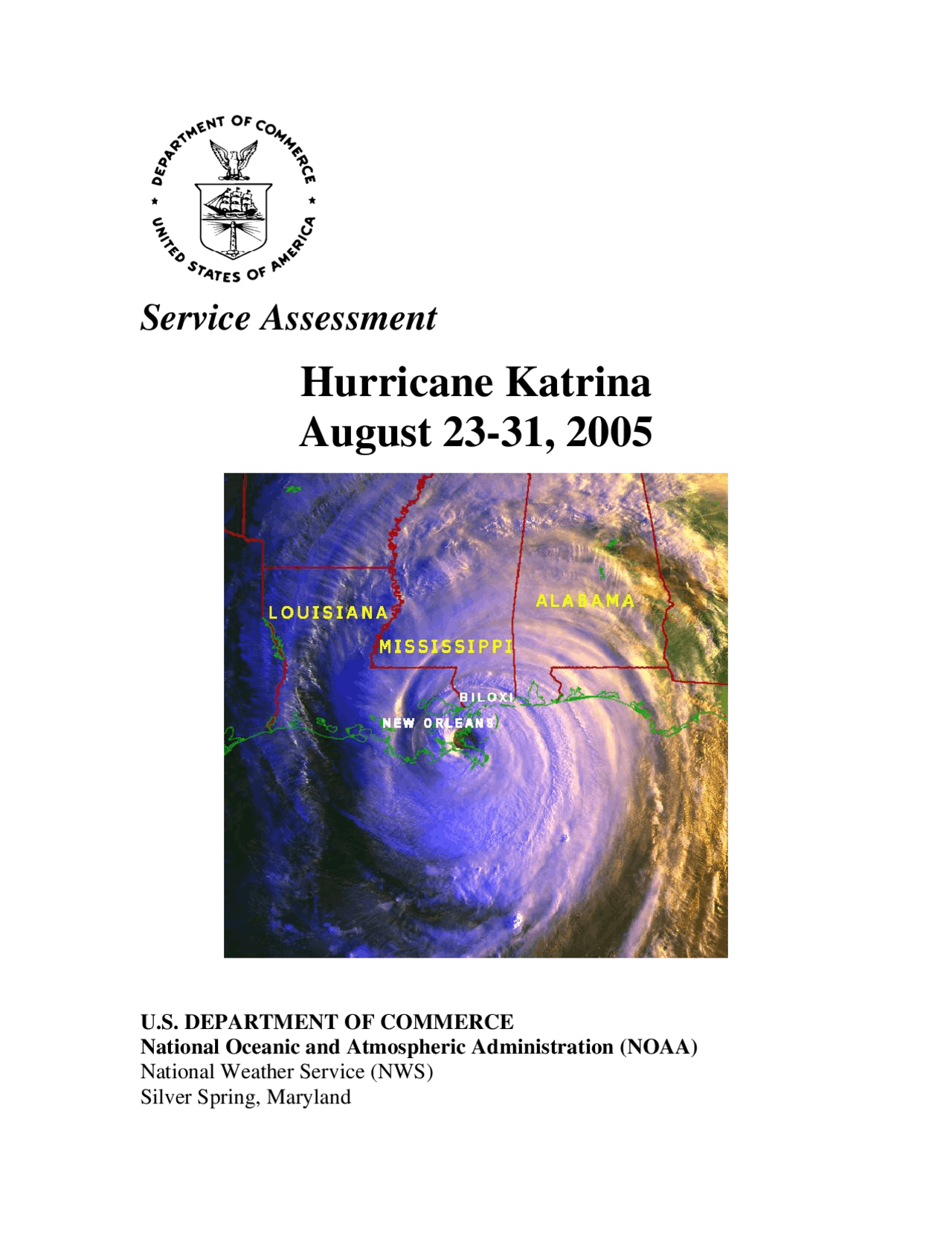 Hurricane Katrina August 23-31, 2005 | Slides History | Docsity