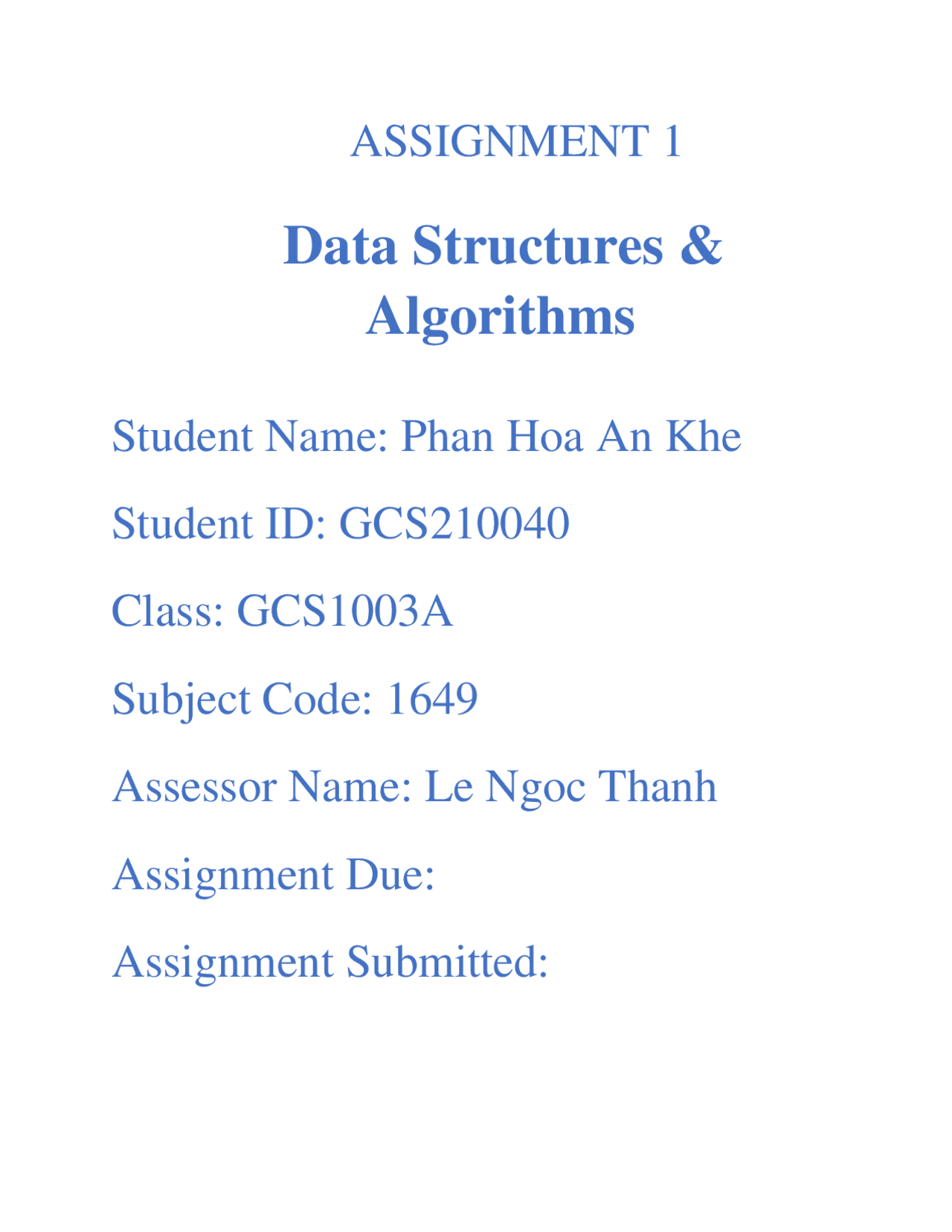 Data Structure & Algorithm 1649 | Study notes Data Structures and ...