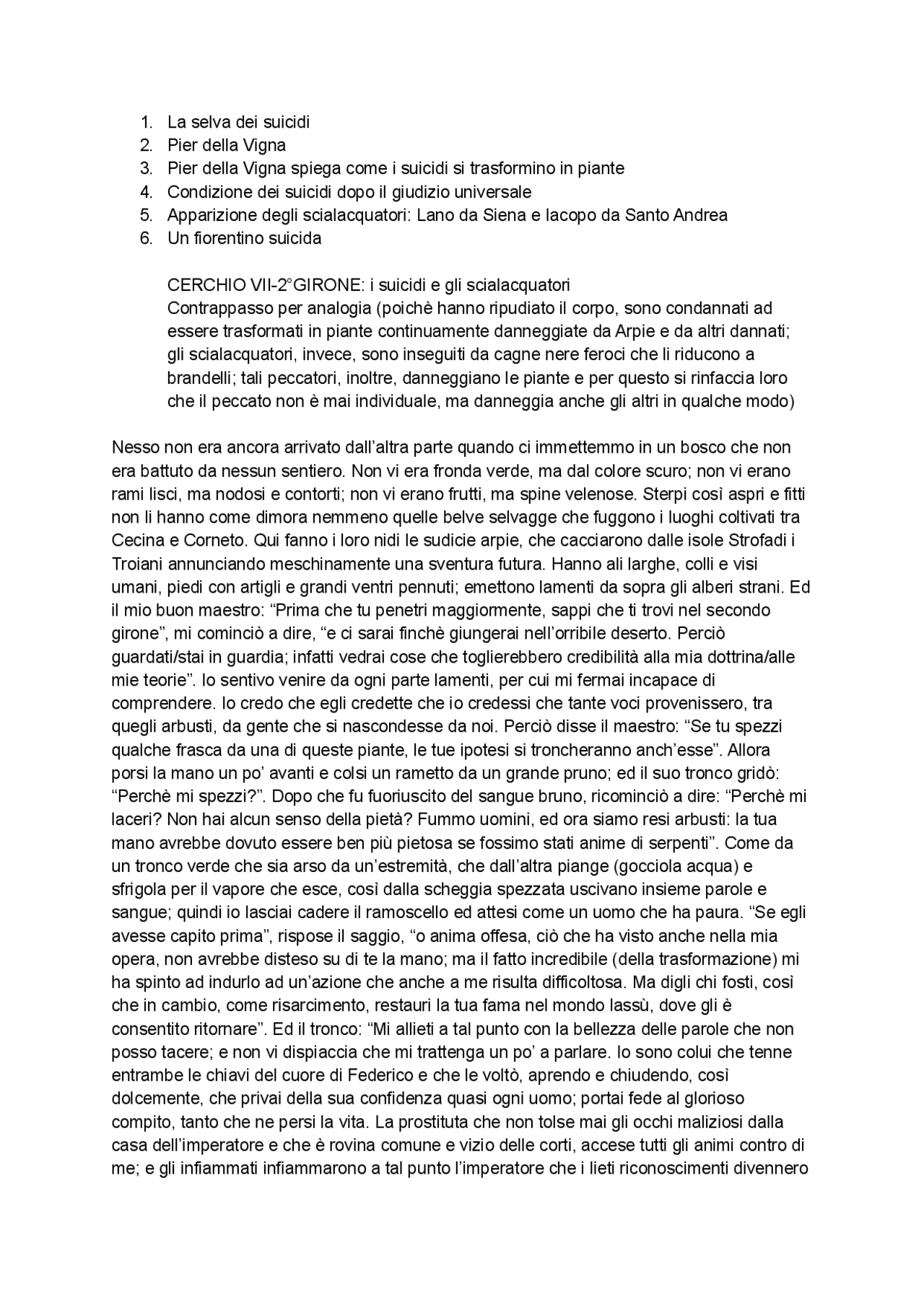 parafrasi primo canto inferno pdf