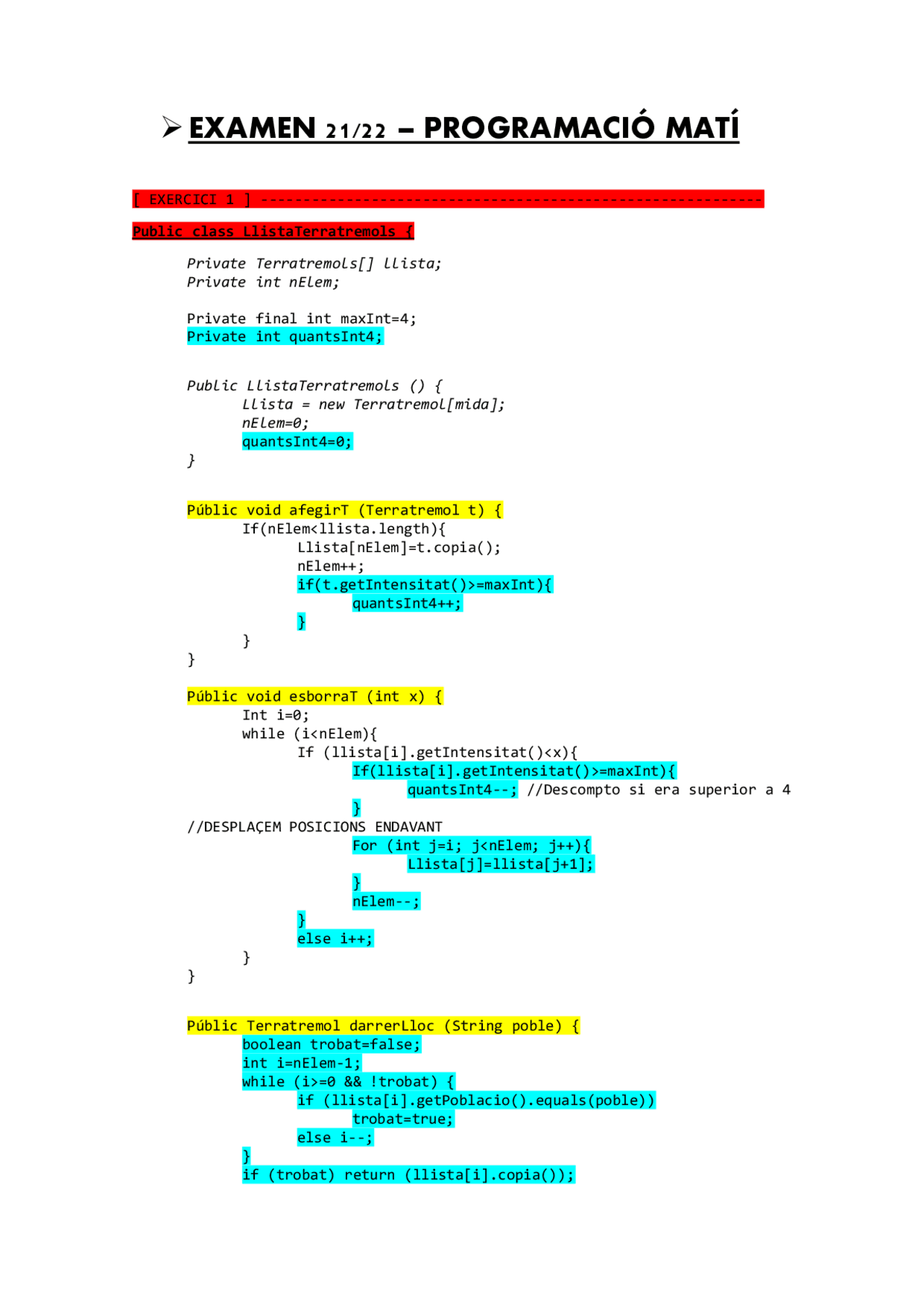 Exercicis Examens Progra - PRACTICAR | Ejercicios de Programación ...
