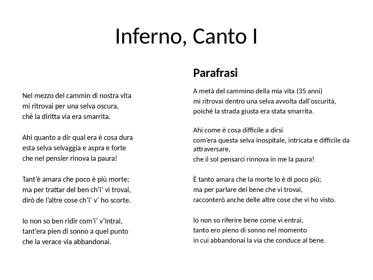 Parafrasi Del Primo Canto Della Divina Commedia Area C Milan Parafrasi Del Primo Canto Della Divina Commedia Area C Milan