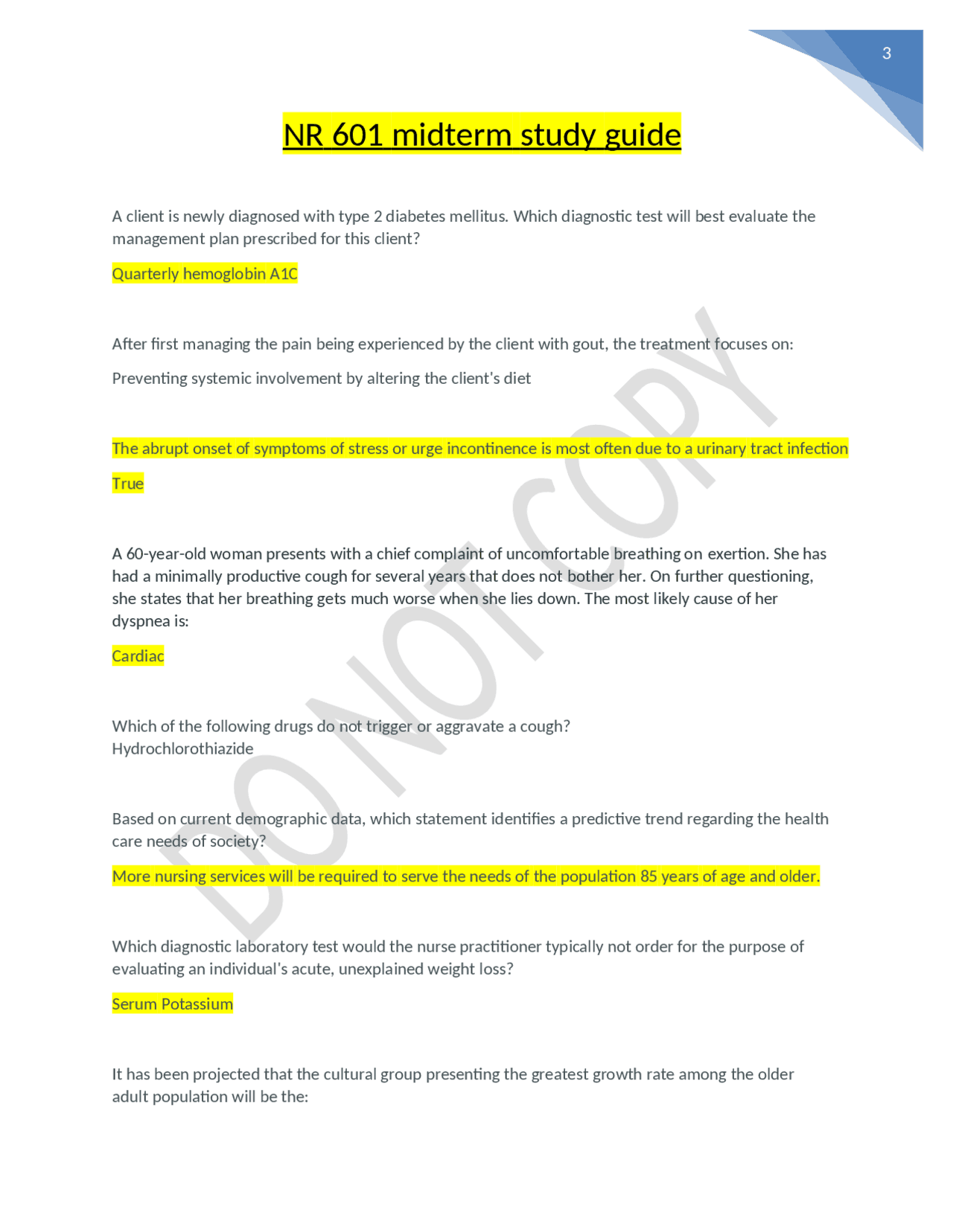 NR 601 midterm study guide sonia LATEST 2023 Updated | Exams Nursing ...