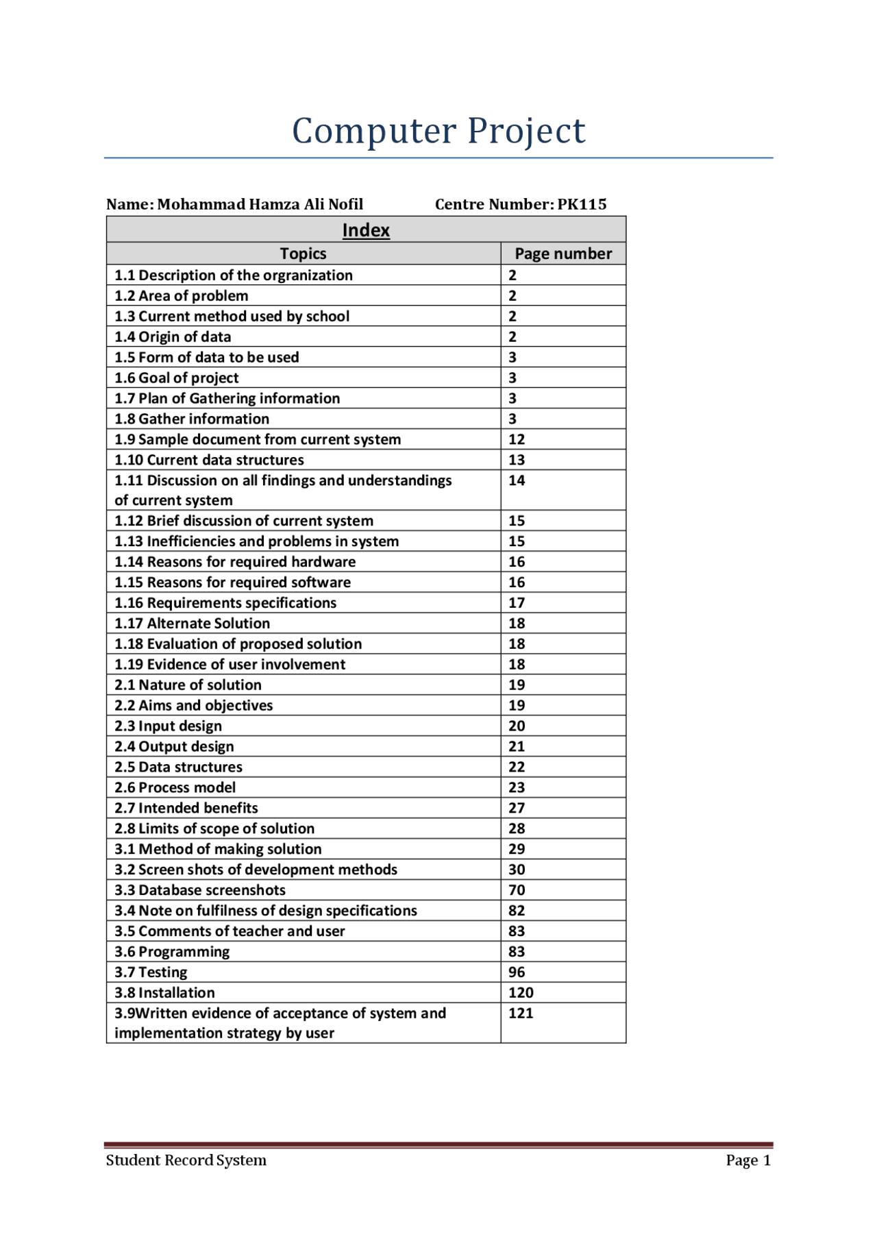 Computer science final project A level | High school final essays ...