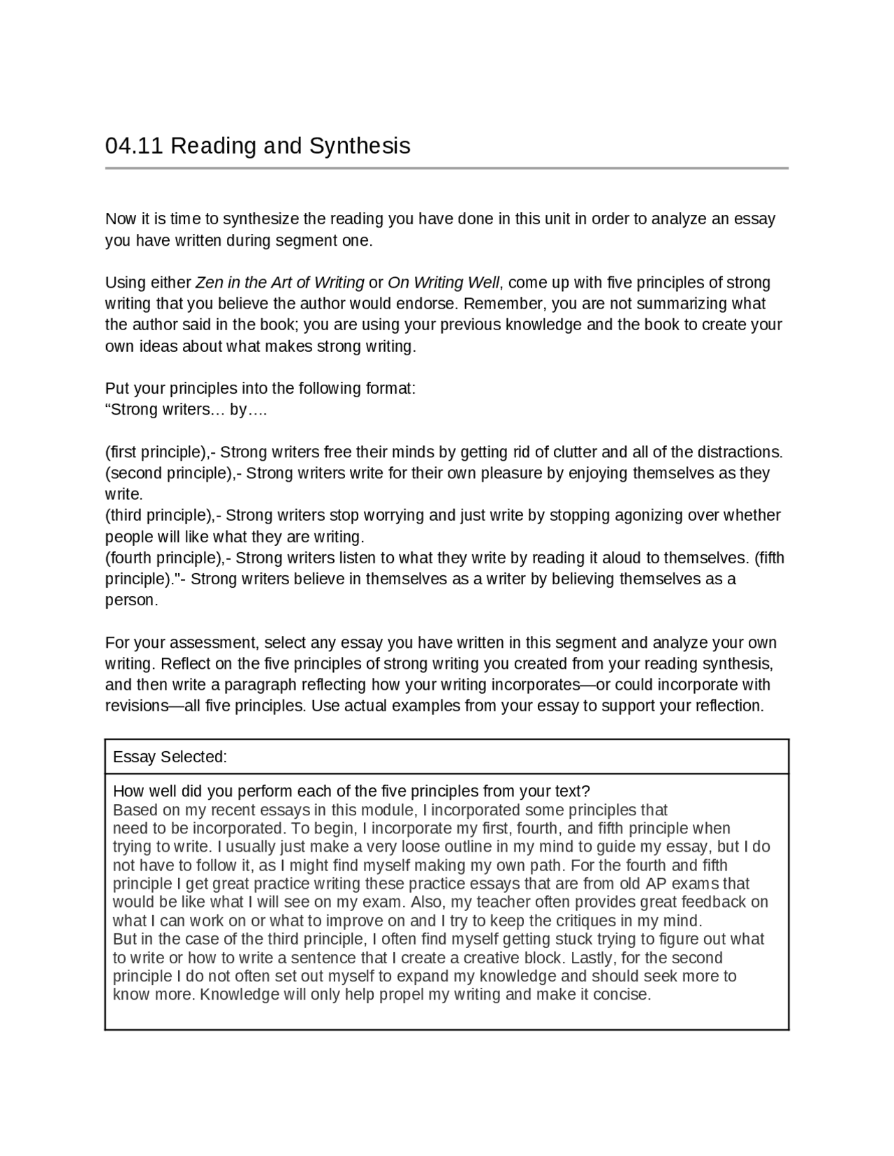 These documents are about a few different aspects you will need in