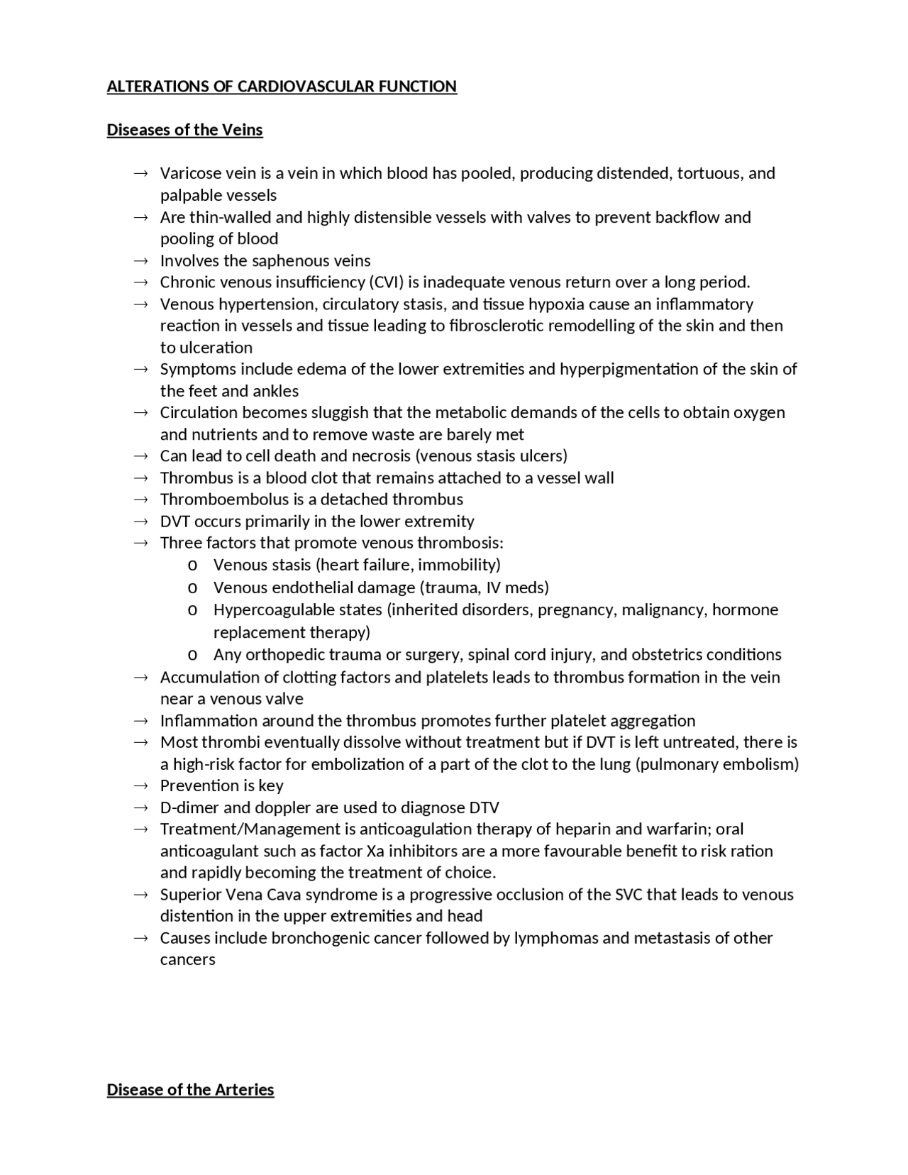 Pathophysiology notes | Study notes Pathophysiology | Docsity