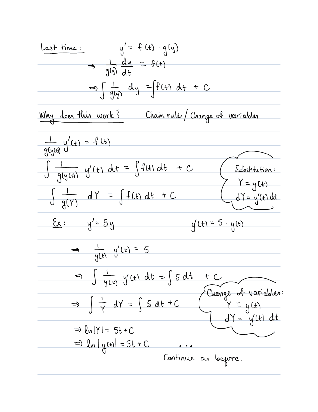 Differential Equations Lecture 4 Lecture notes Differential Equations