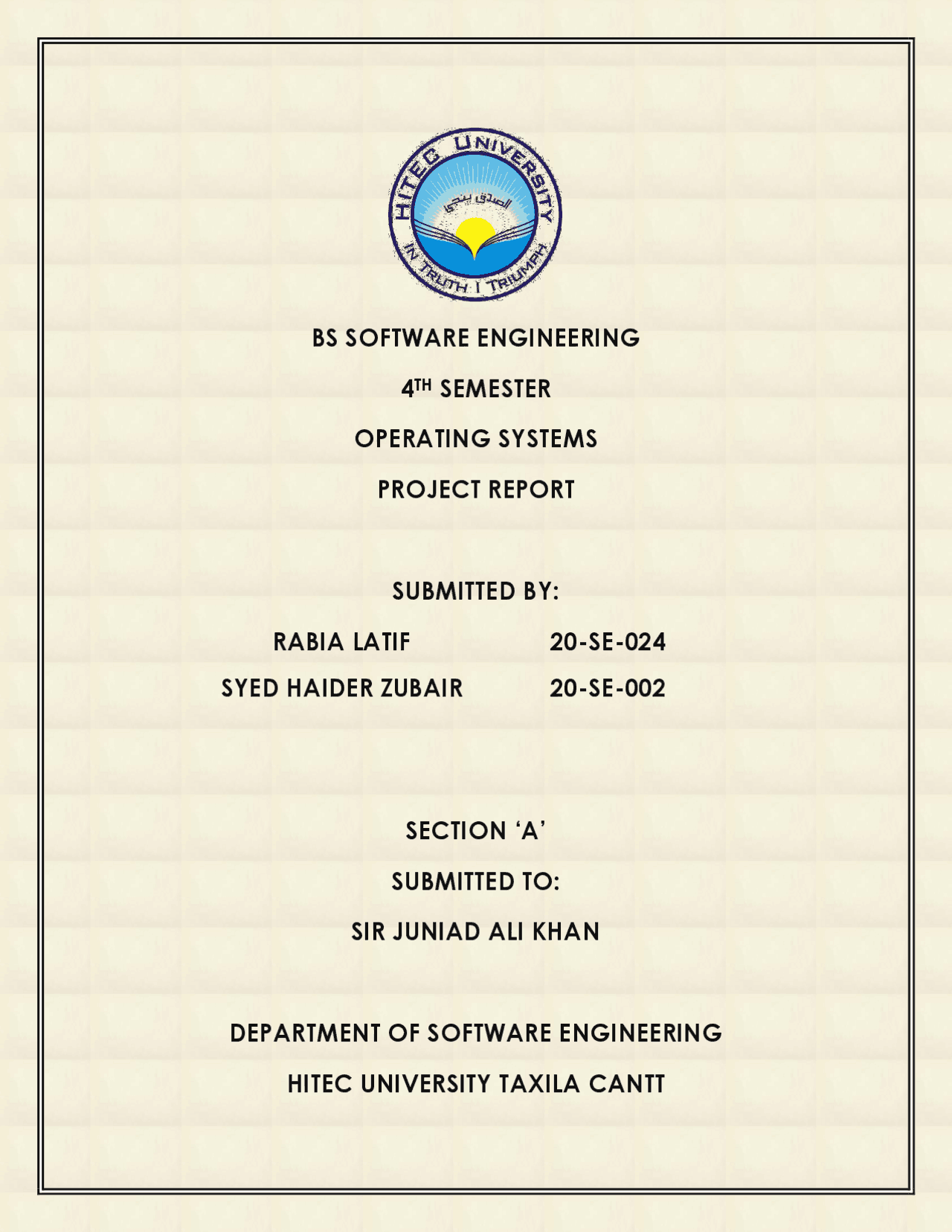 Project report of Software Design And Architecture | Assignments ...