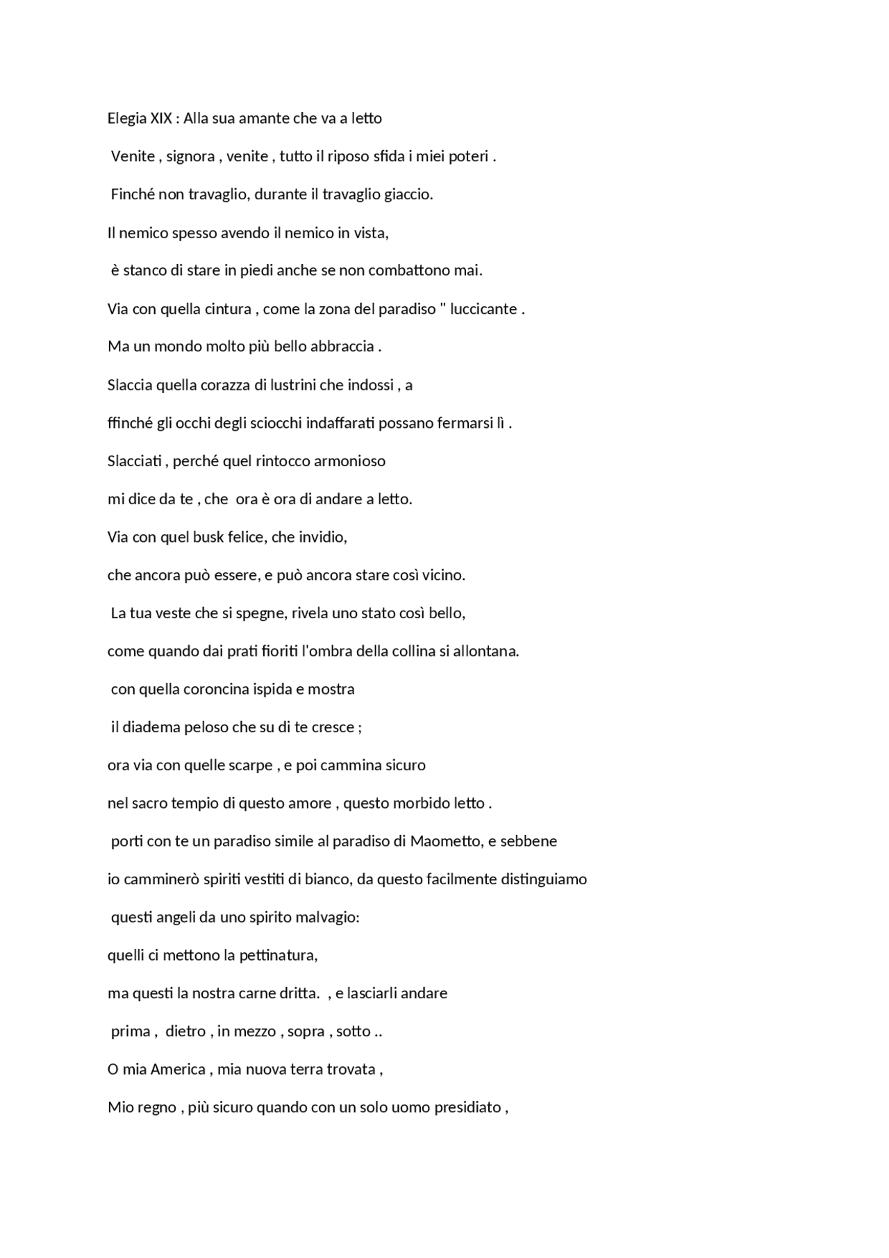 Traduzione poema di John Donne Traduzioni di Letteratura Inglese