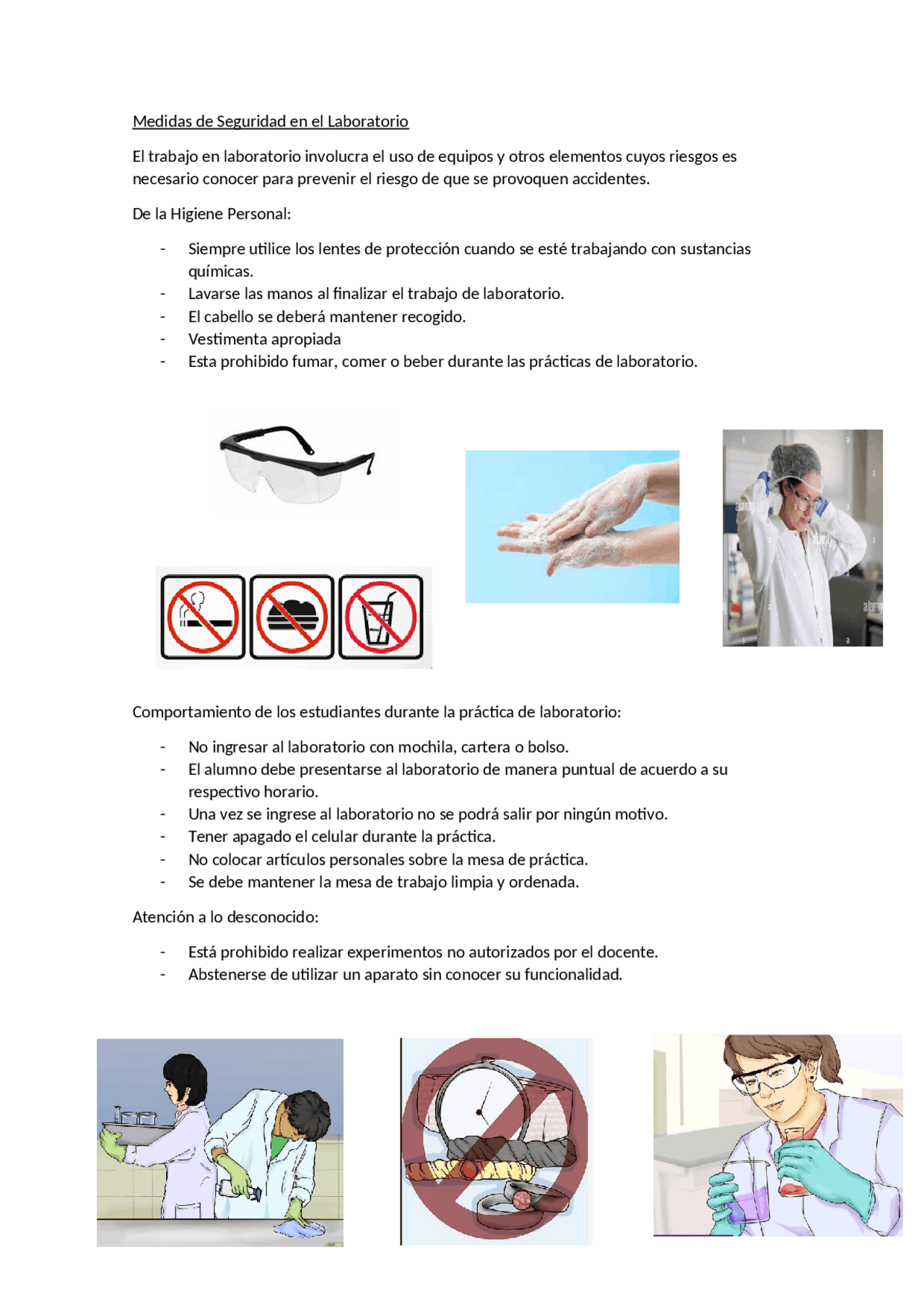 La medidas implementadas en las salas de laboratorio | Apuntes de ...