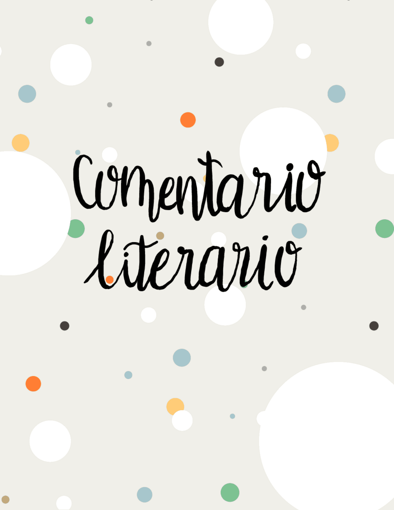 Esquema comentario de texto literario | Esquemas y mapas conceptuales