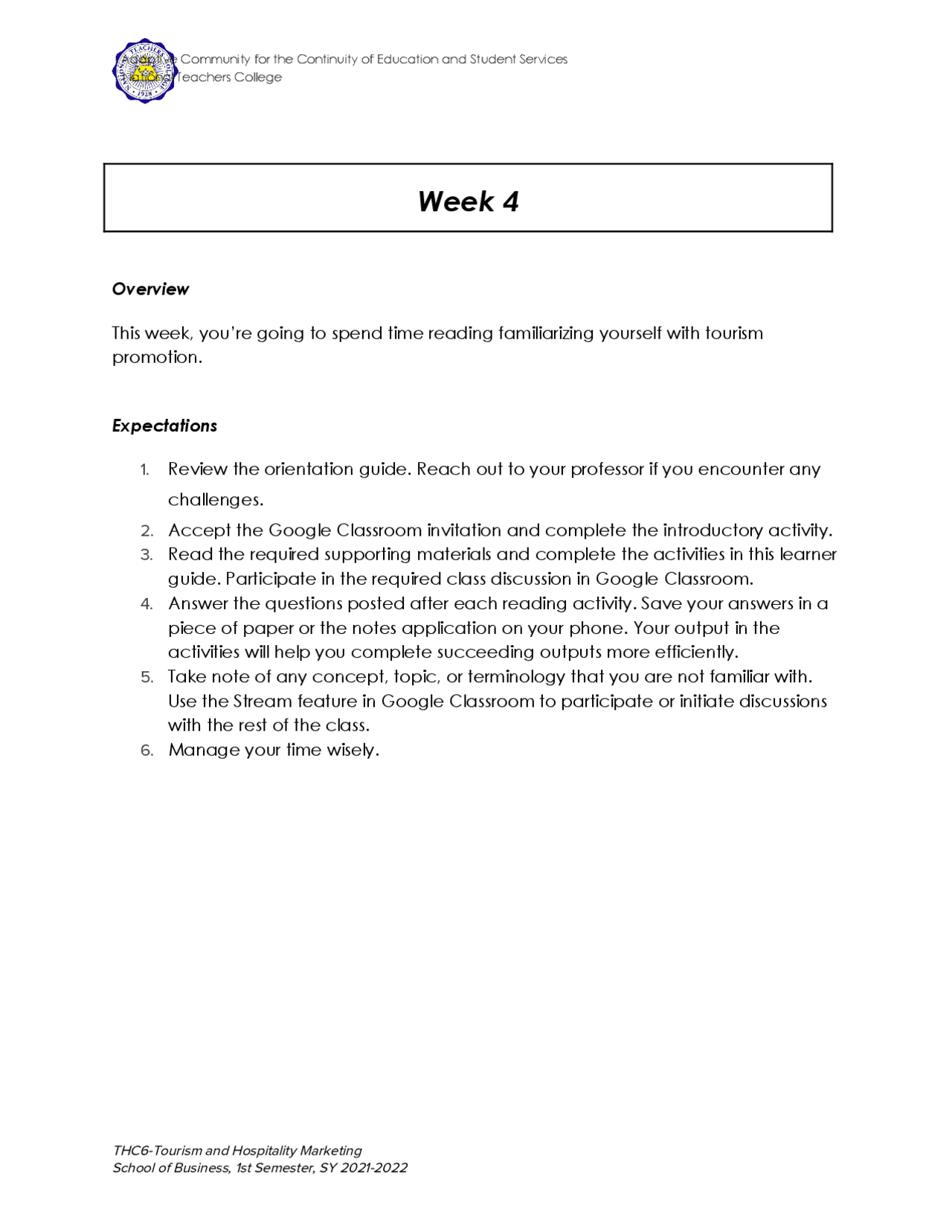 Tour guide for tourism | Study Guides, Projects, Research Tourism | Docsity