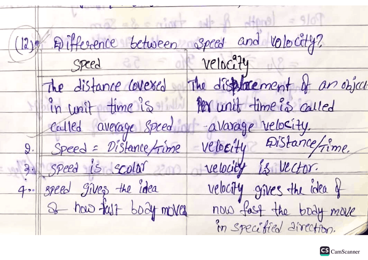 Physical science motion lesson | Study notes Earth science | Docsity