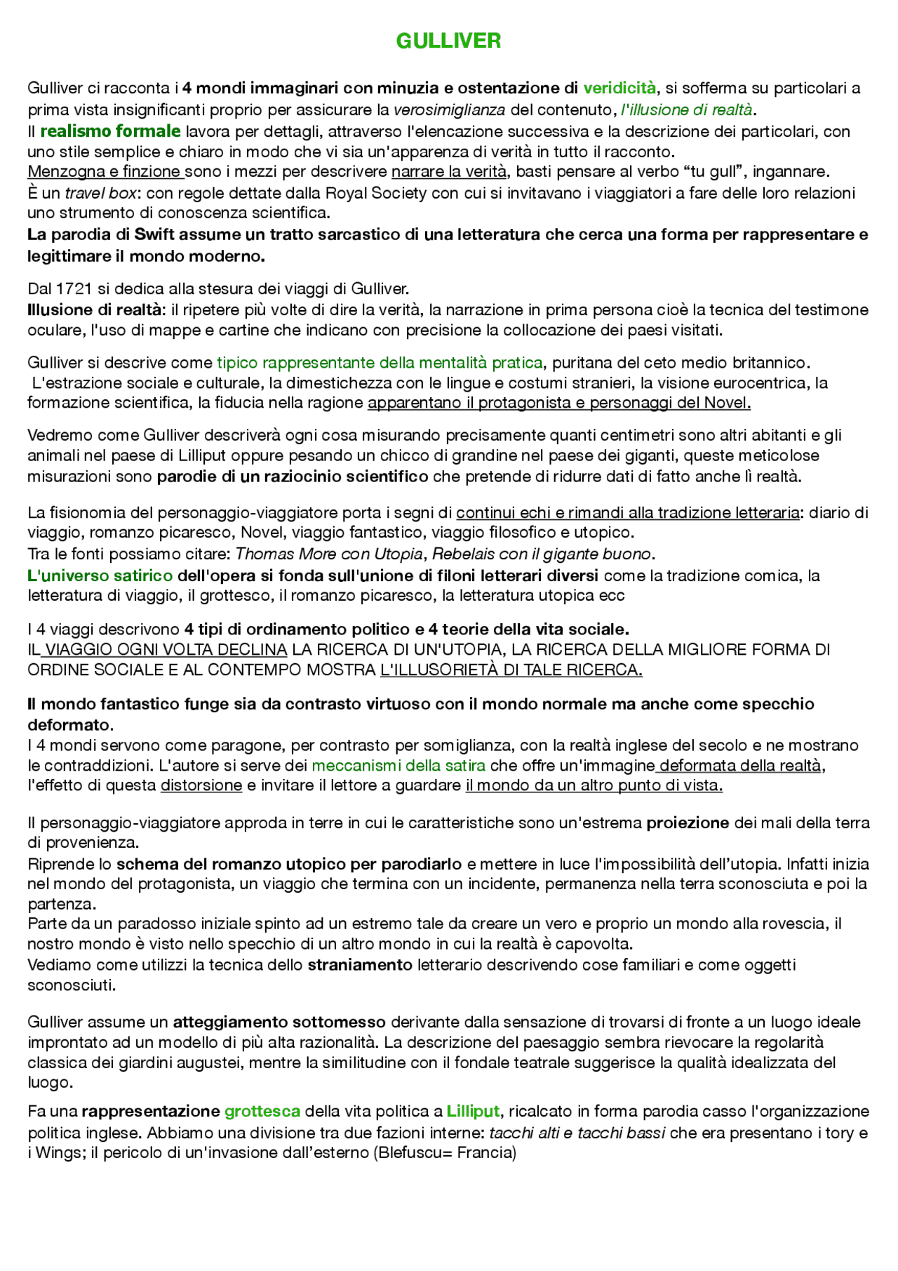 i fantastici viaggi di gulliver