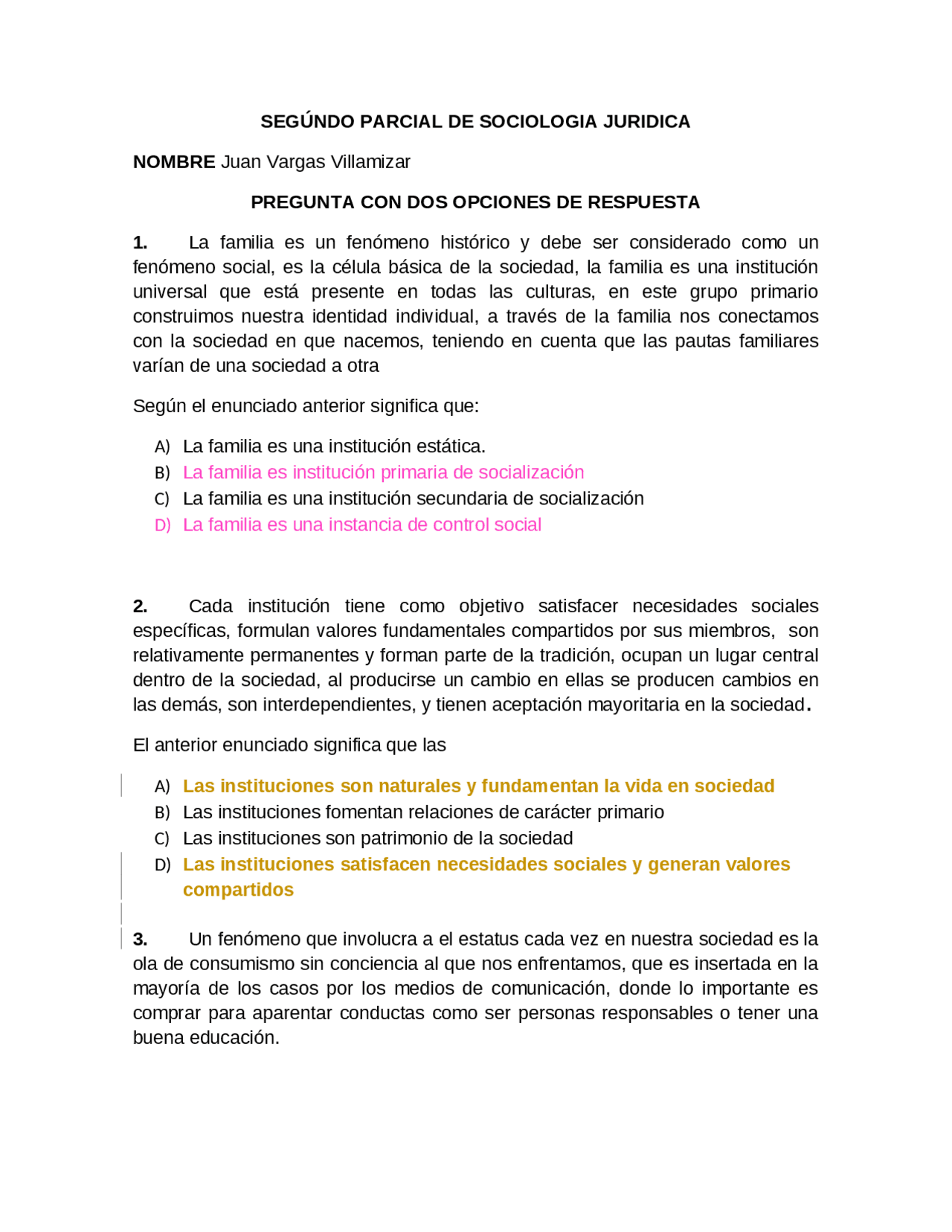 Material de estudio de la sociología | Apuntes de Sociología | Docsity