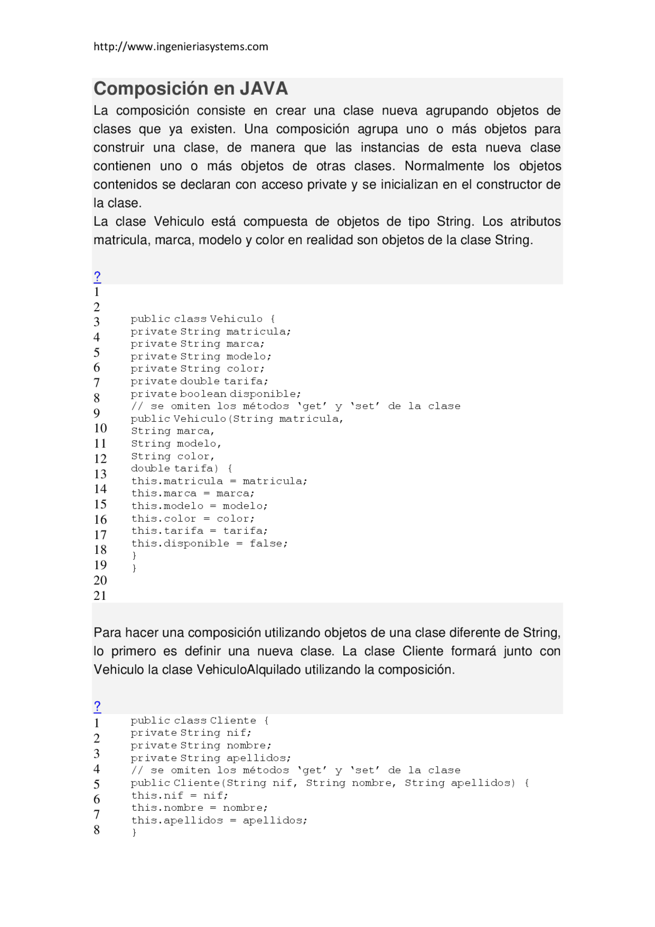 Composición en java, estudien vagos | Apuntes de Programación ...