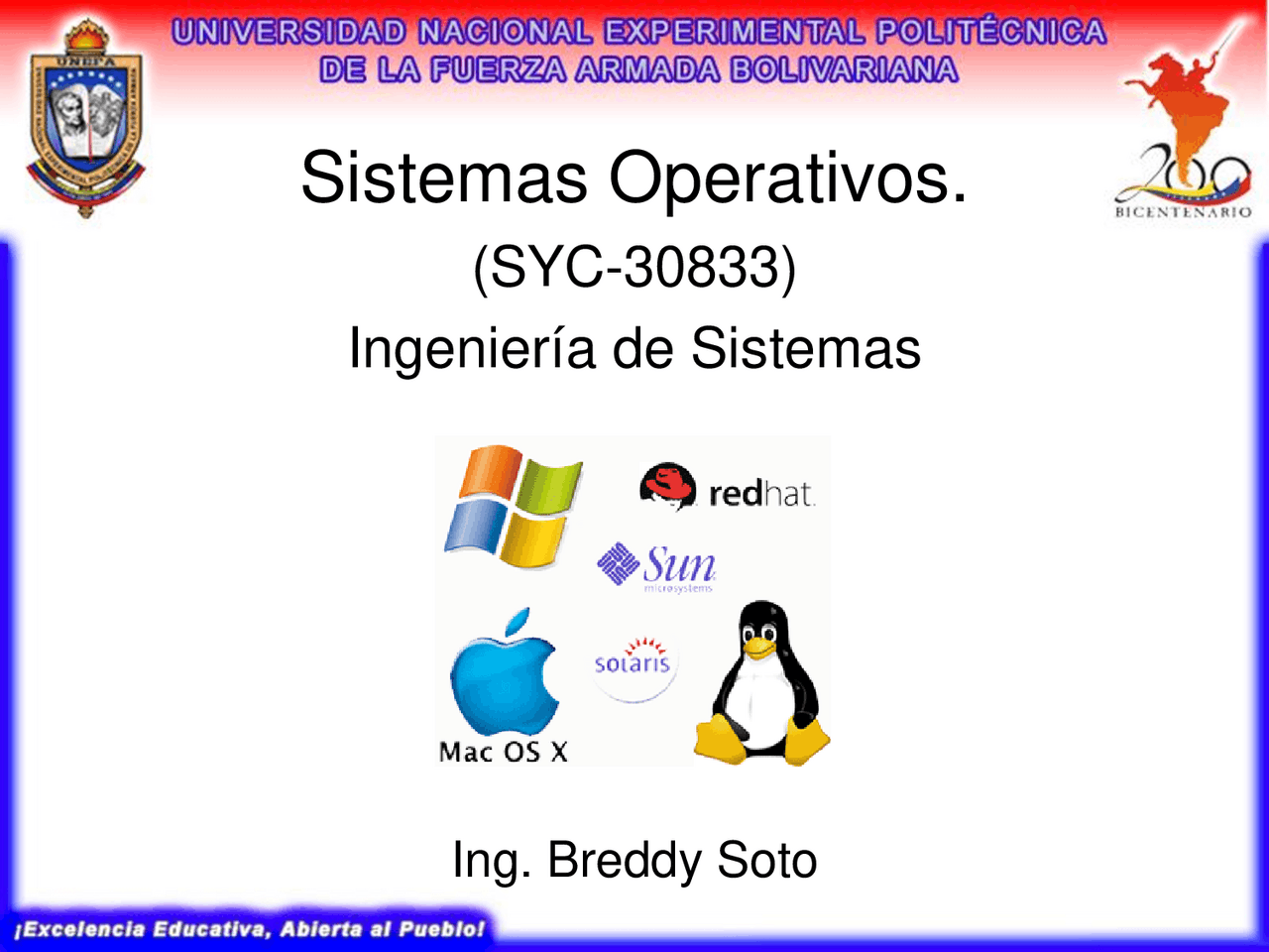 Sistemas operativos y sus principales contenidos para su explicación ...