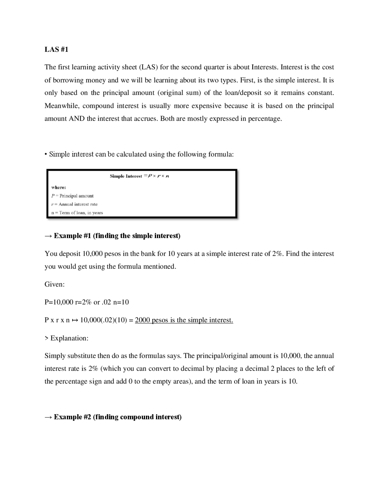 Synthesis Paper on Financial/Business Mathematics Study notes
