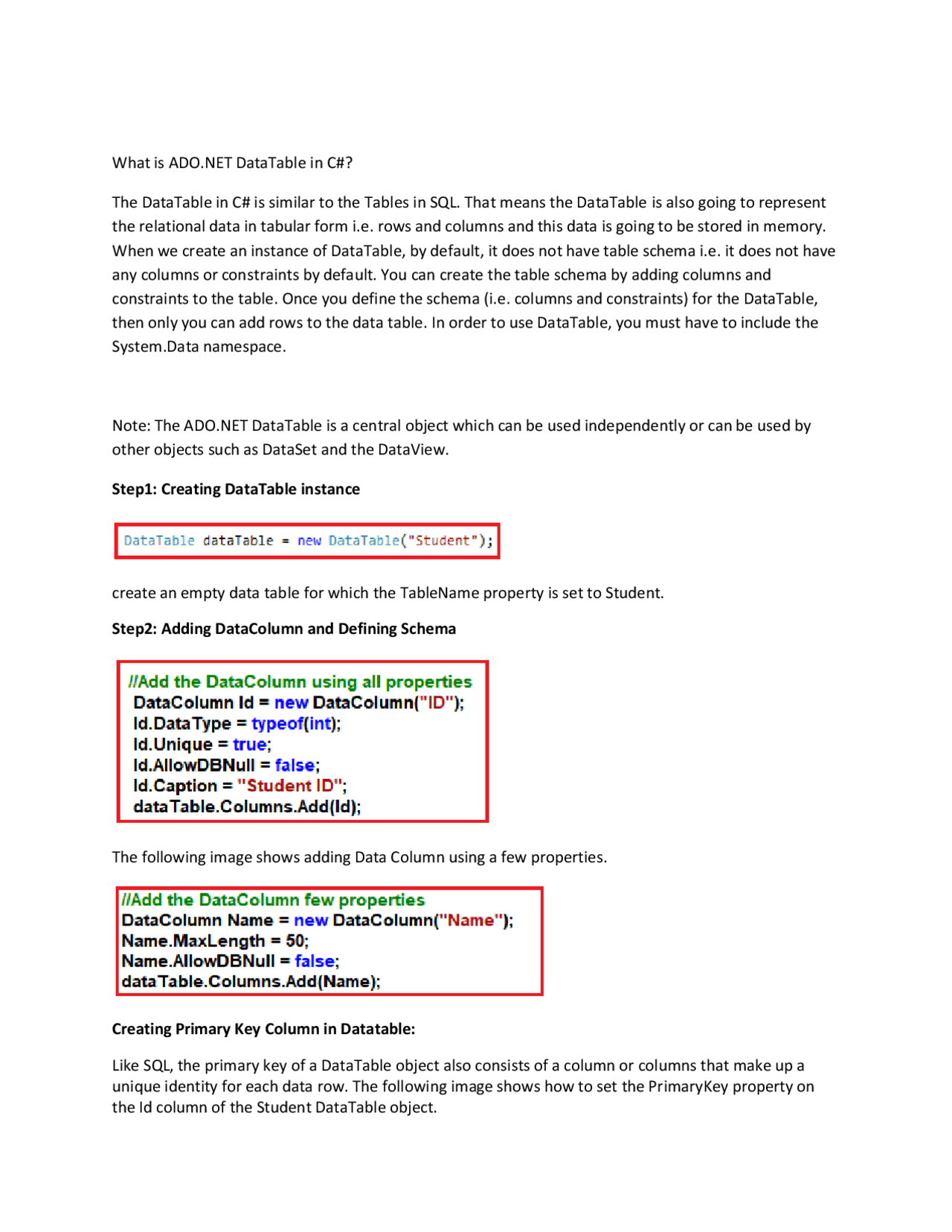 Do Net Technology Note .Net Technologies Notes | Study notes Computer Science | Docsity