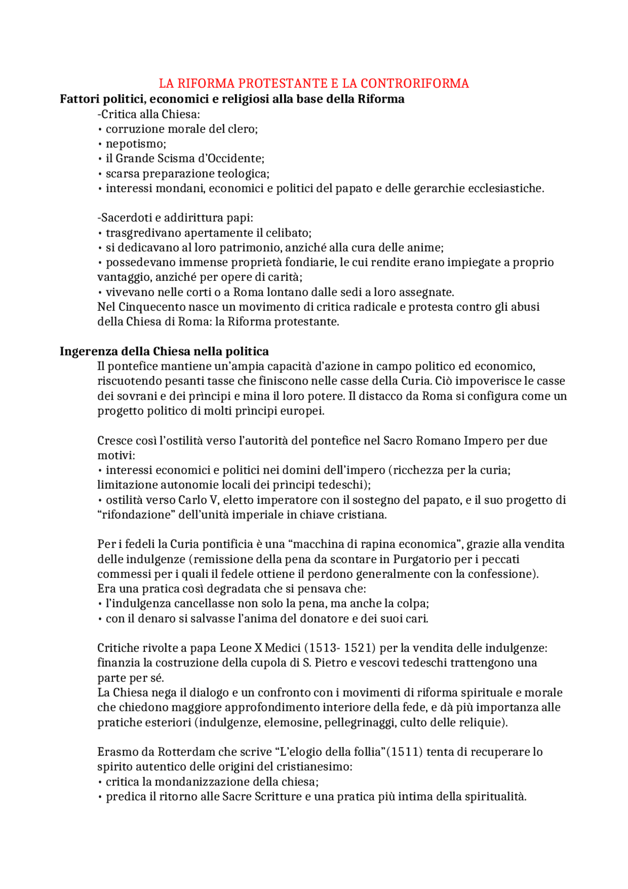 LA RIFORMA E LA CONTRORIFORMA timeline | timelines LA RIFORMA E LA CONTRORIFORMA timeline | timelines