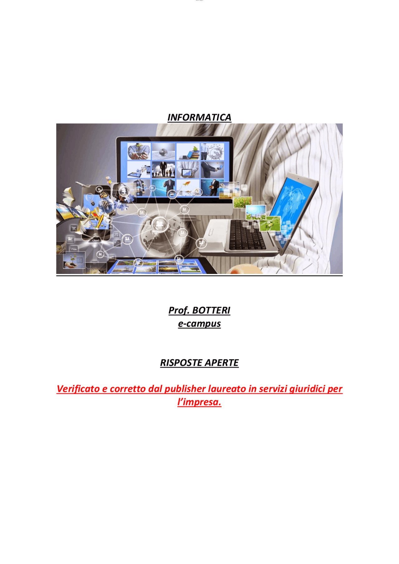 Boti Informatica Paniere INFORMATICA prof. Botteri APERTE | Panieri di Elementi di ...
