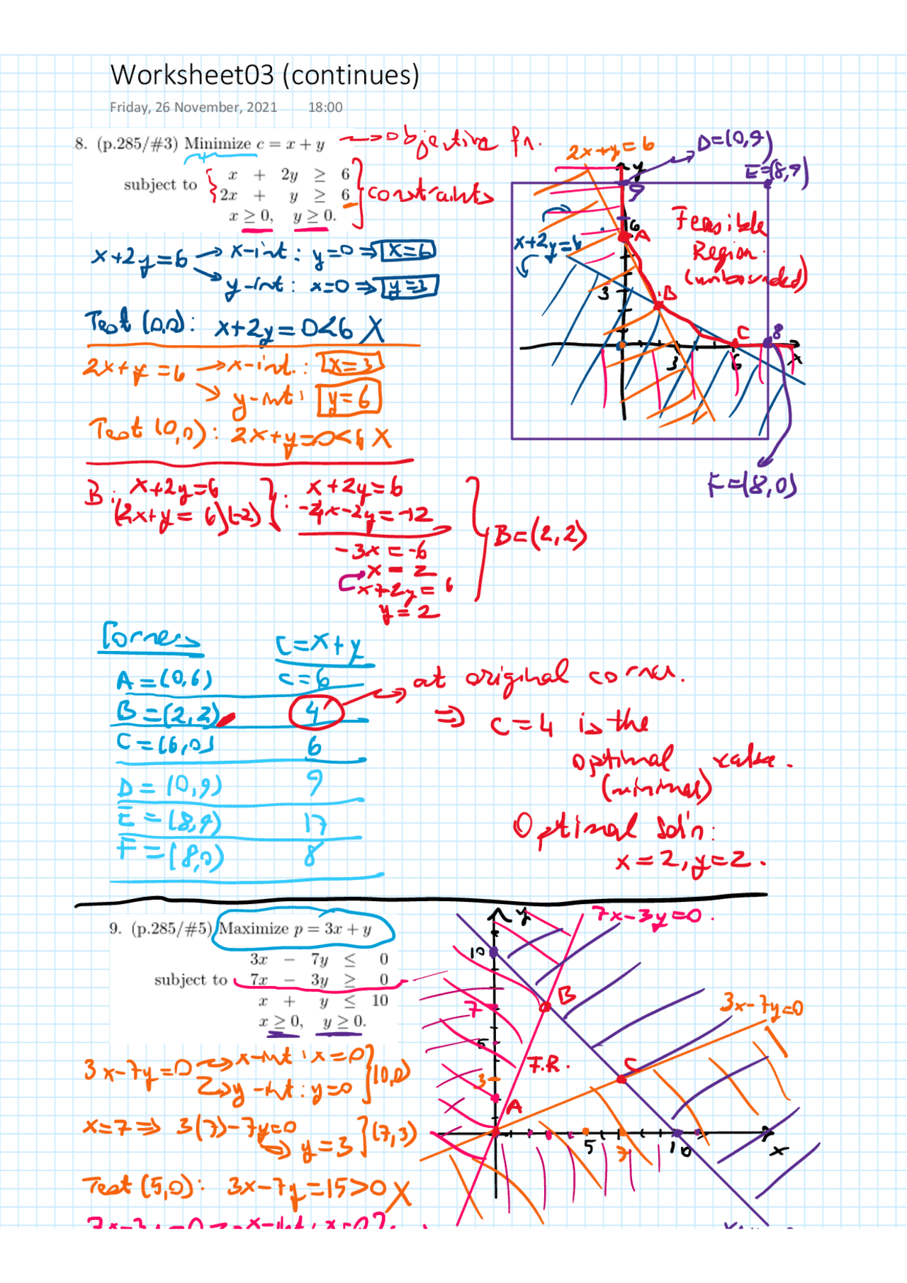 Example questions and answers | Exercises Mathematical Statistics | Docsity