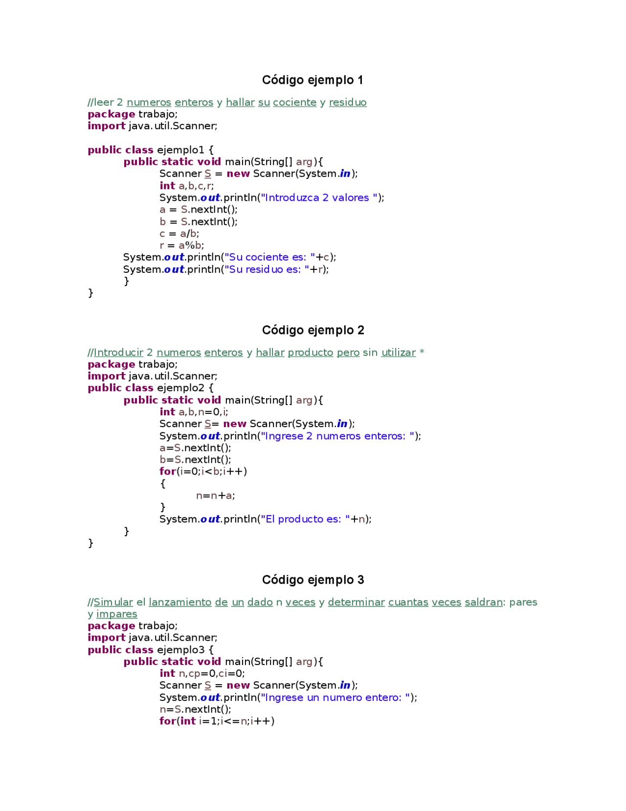 EJERCICIOS JAVA RESUELTOS | Ejercicios de Metodología de Programación ...