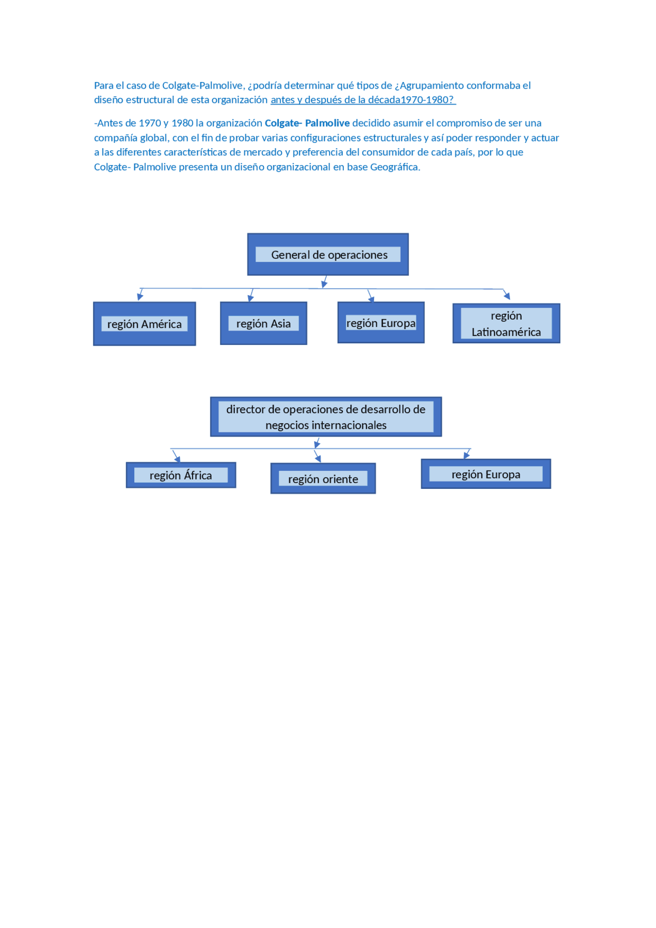 Colgate Org Chart Evolución del diseño organizacional de Colgate-Palmolive | Resúmenes de ...