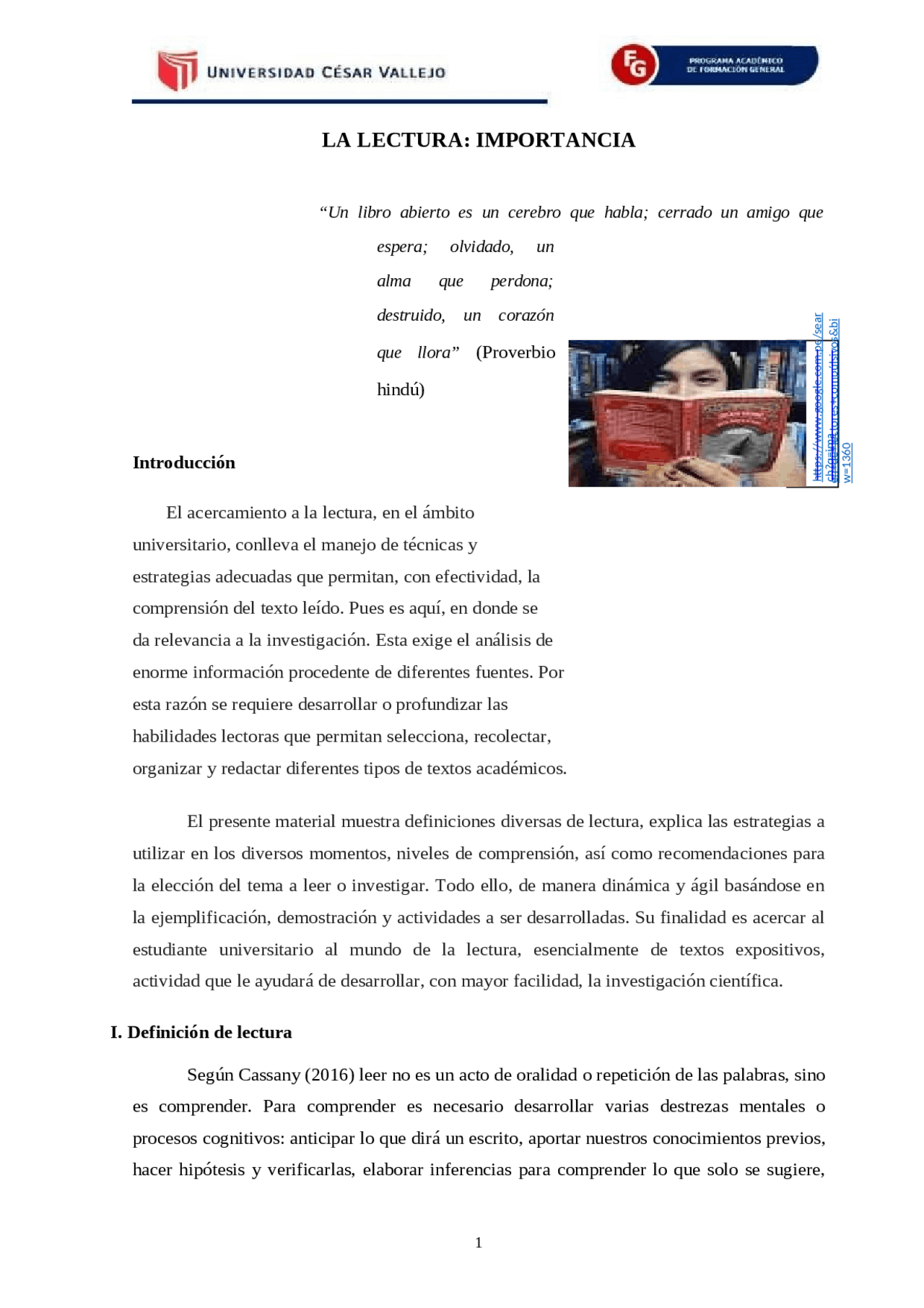 La importancia de la lectura en el ámbito universitario | Tesis de ...