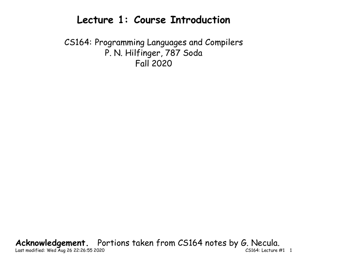 Lecture 1: Course Introduction | Schemes and Mind Maps Programming ...