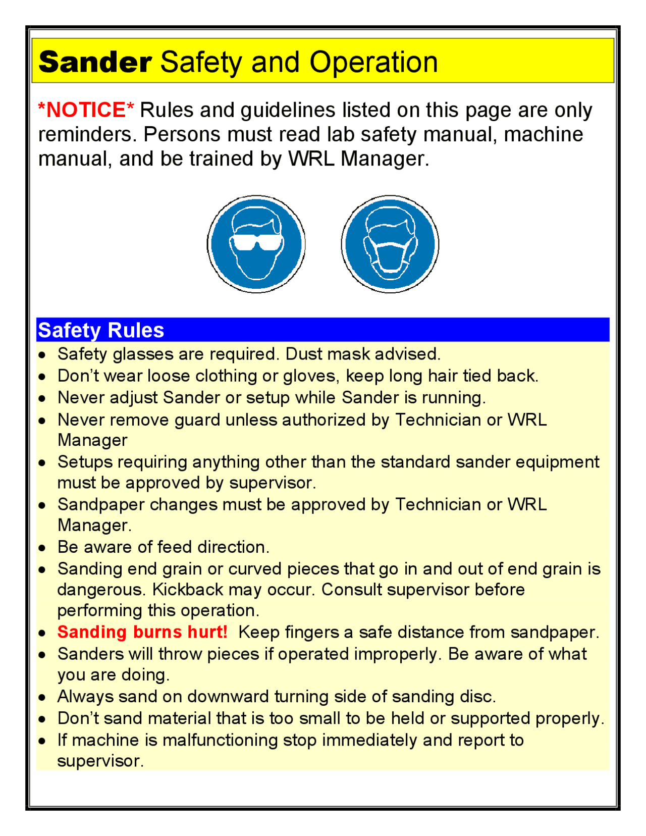 Sander Safety and Operation | Summaries Operating Systems | Docsity