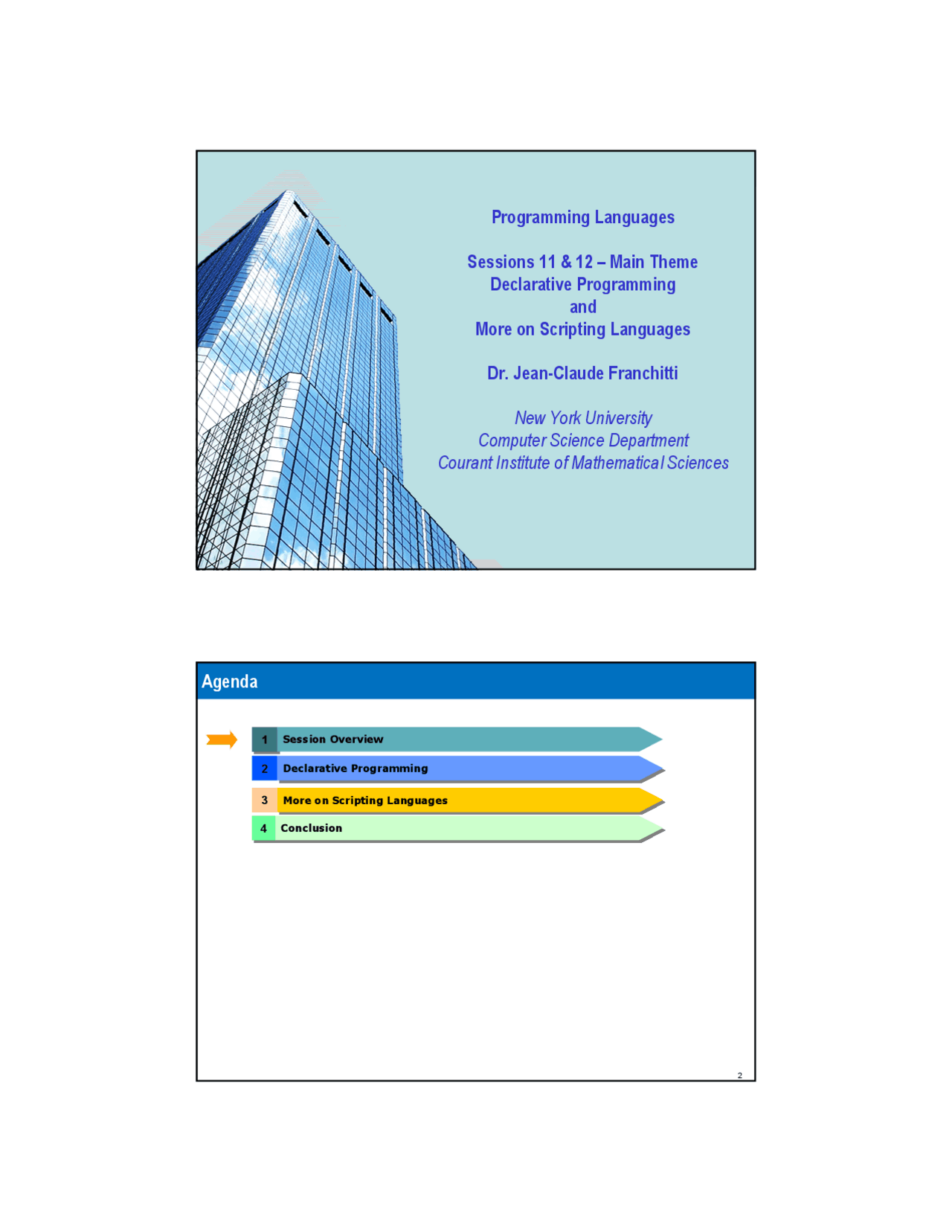 Programming Languages: Declarative Programming and Scripting Languages ...