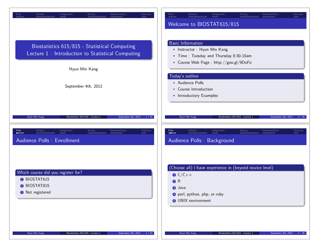 Handout PDF | Lecture notes Algorithms and Programming | Docsity