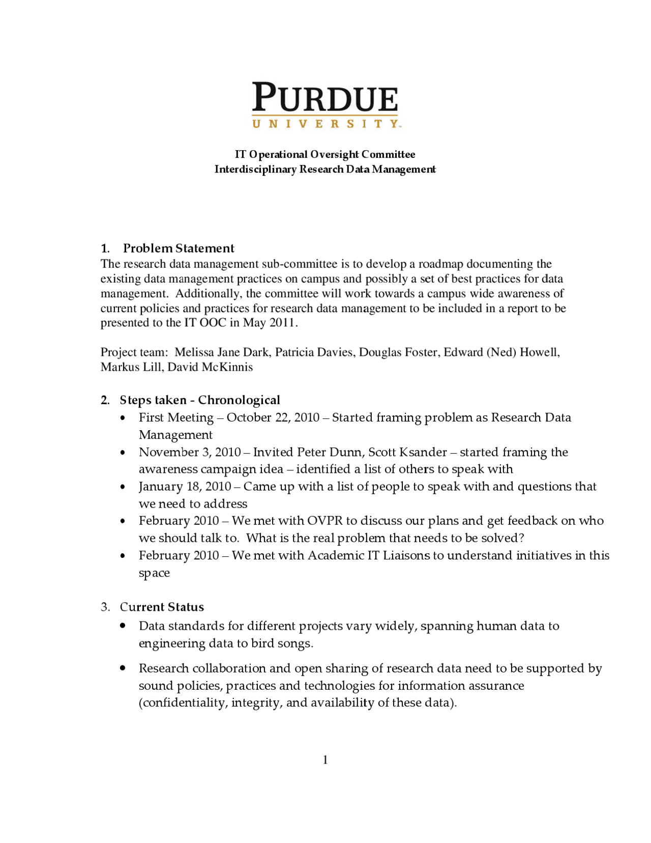 Research Data Management at Purdue University | Study notes Database ...