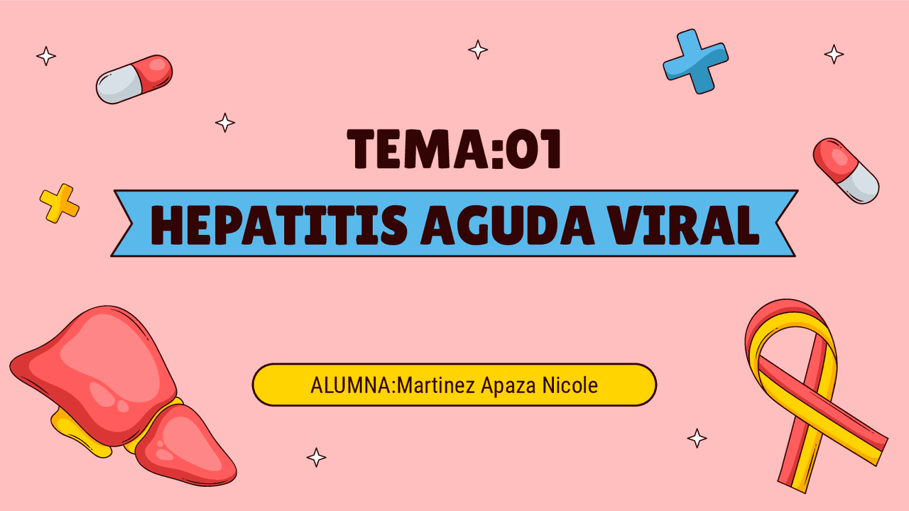 Hepatitis agudas virales | Resúmenes de Medicina | Docsity