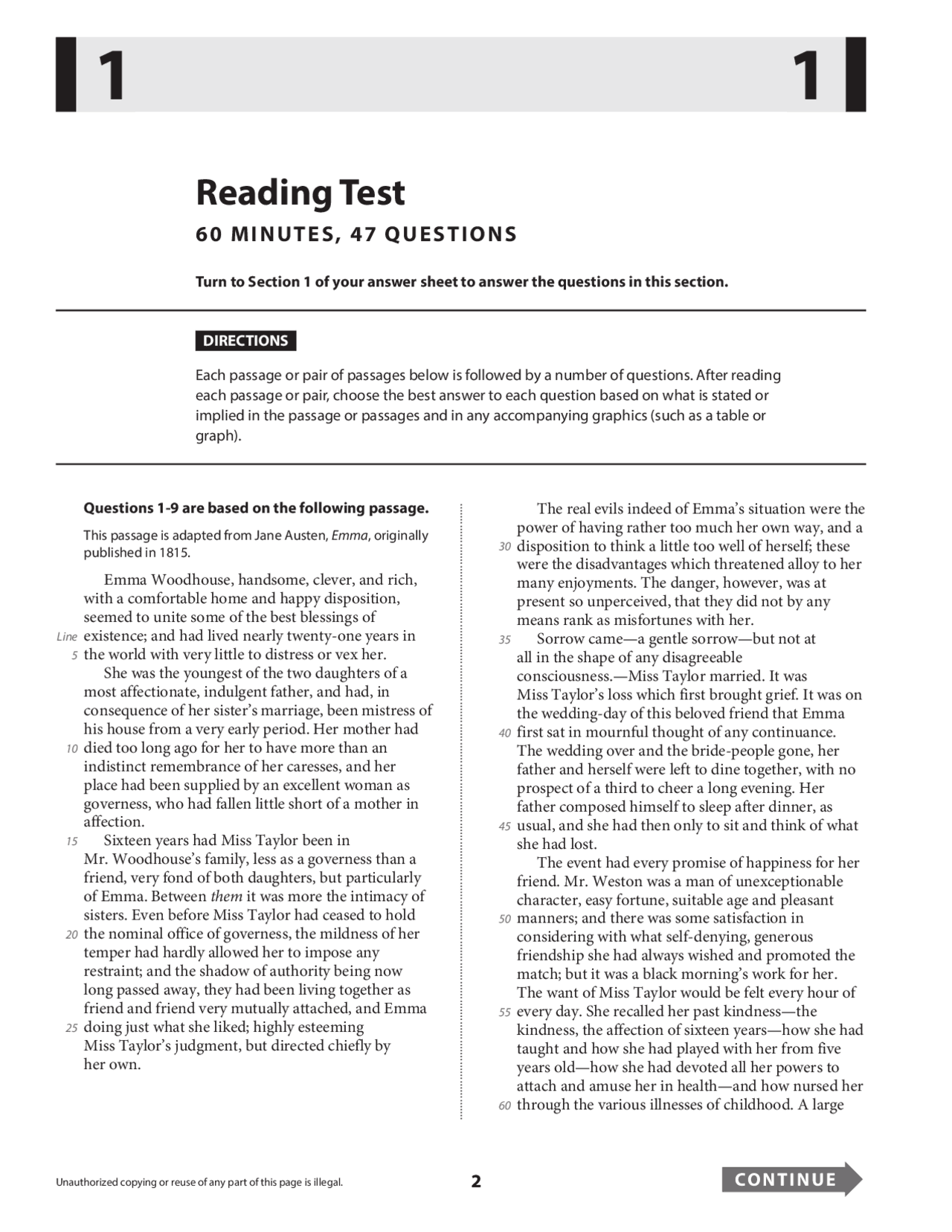 2023 PSAT NMSQT PRACTICE TEST 1 FULL | Exams Nursing | Docsity