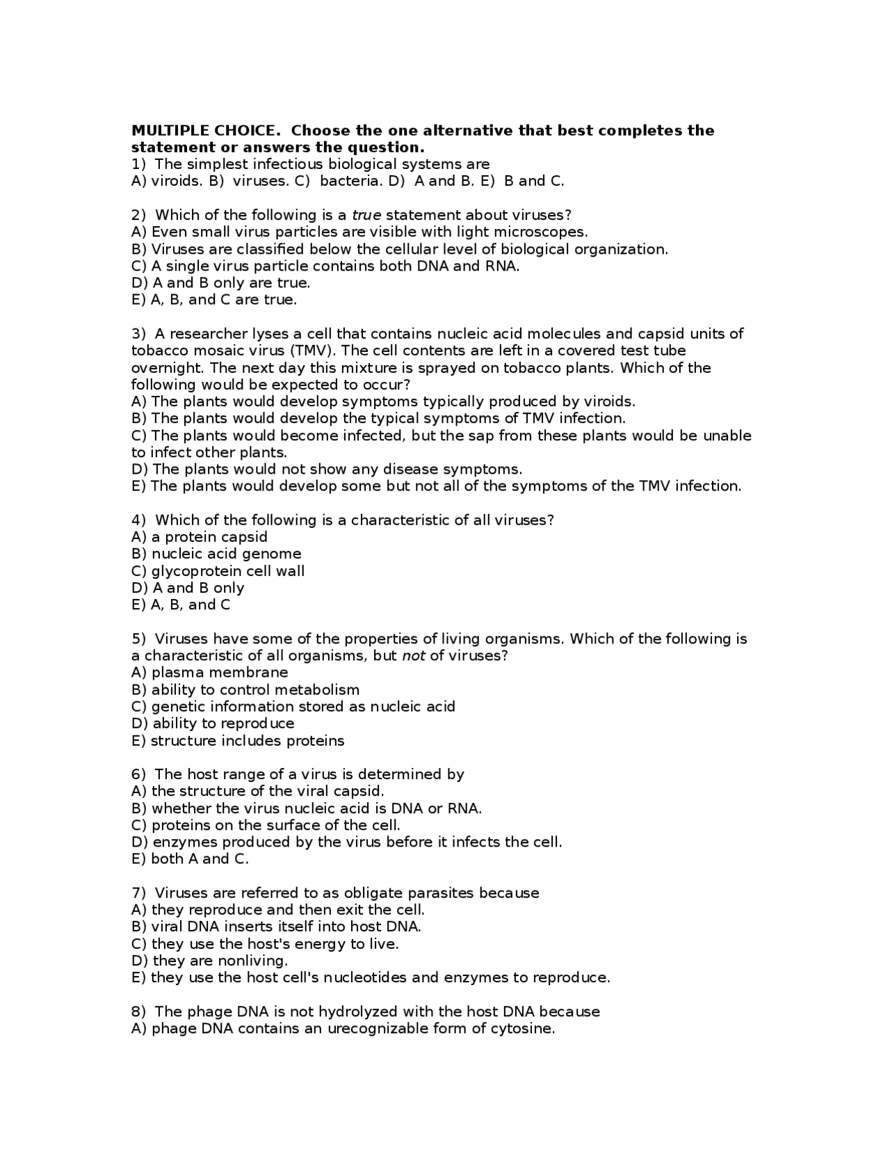 BIO 234 control and microbial sample | Exams Biology | Docsity