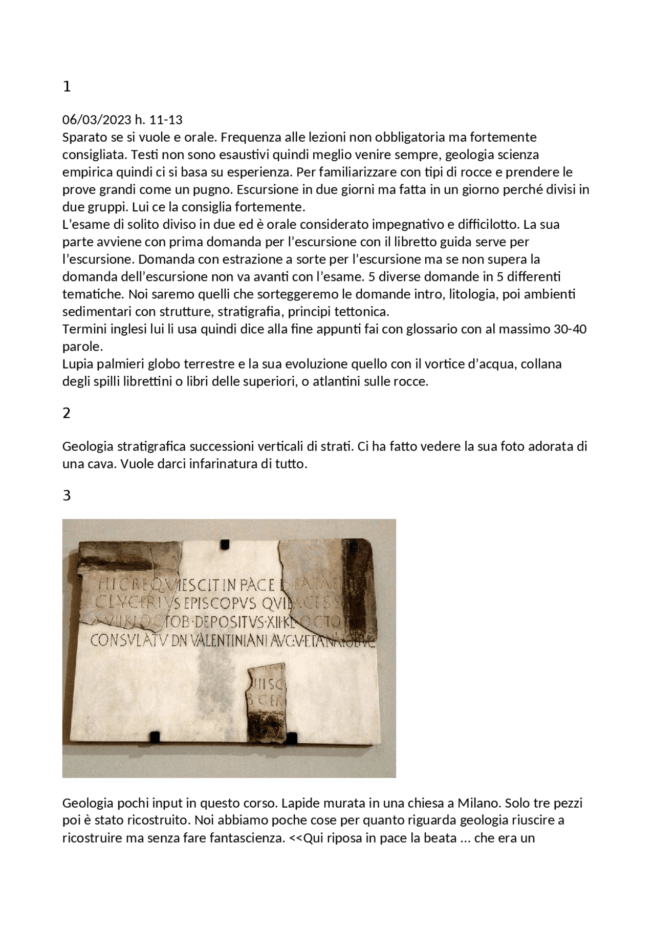 prima parte di geologia Appunti di Geologia Docsity