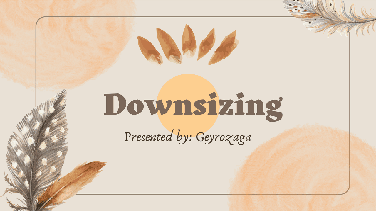 Downsizing Powerpoint presentation | Assignments Psychology | Docsity