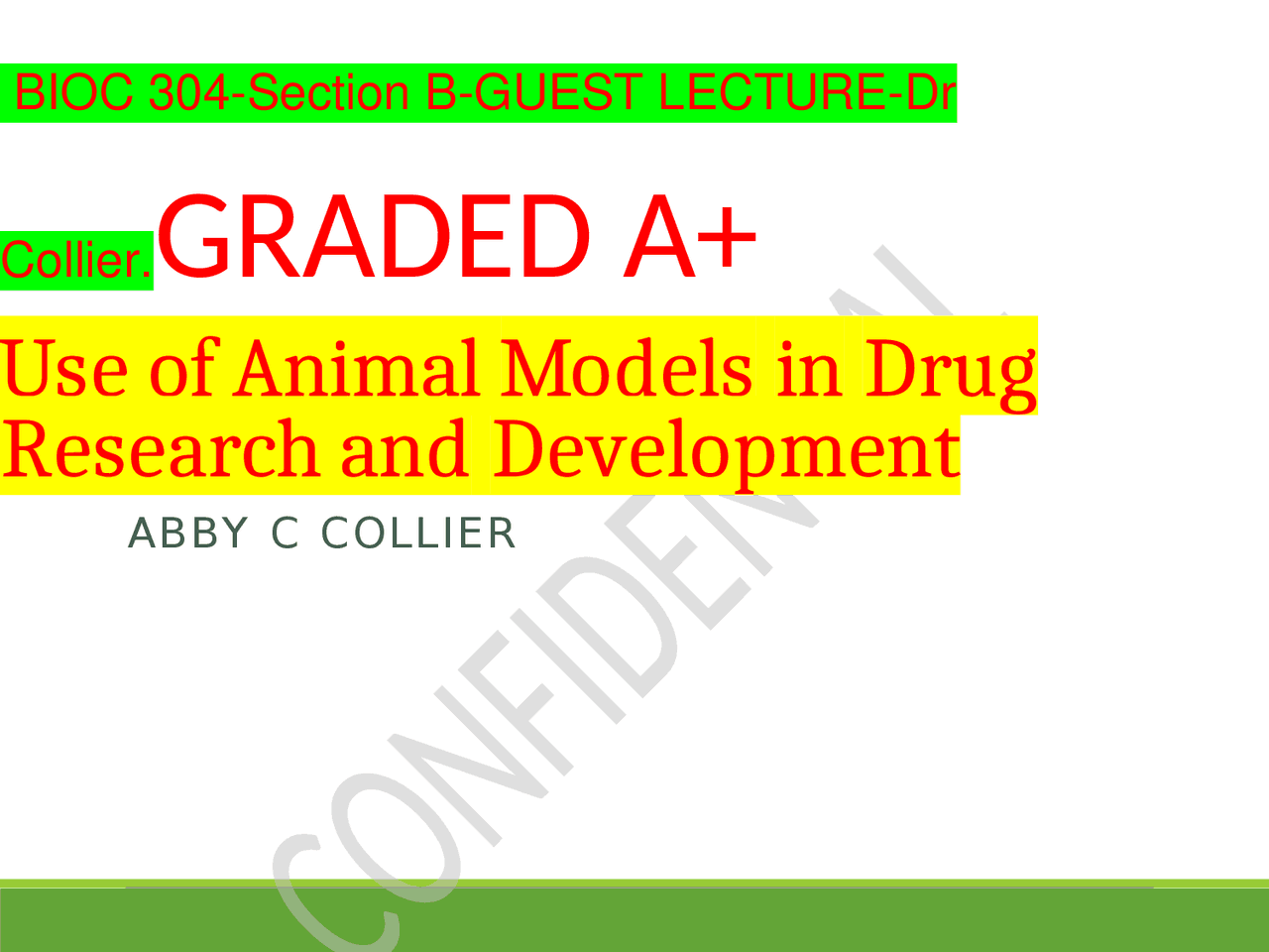 Use of Animal Models in Drug Research and Development Exams Nursing