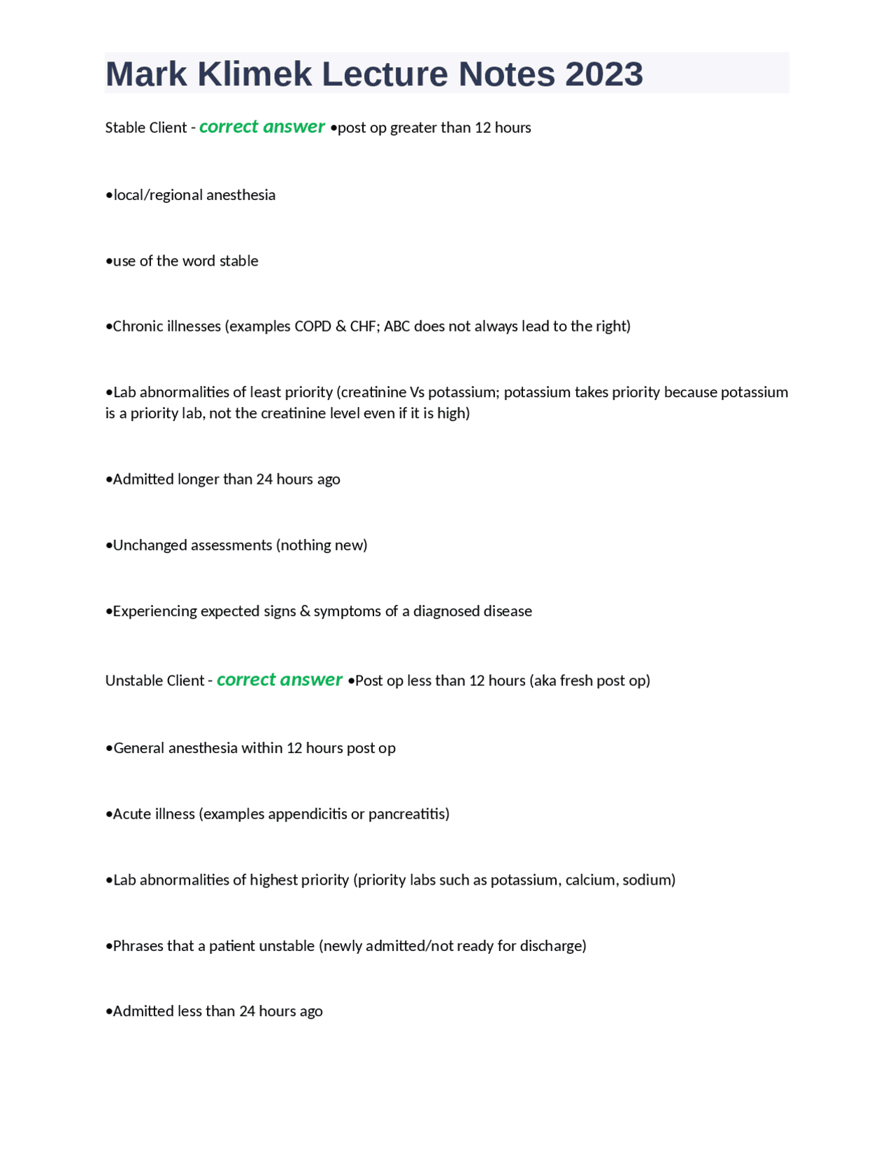 BEST 1025 Exam 1 review - NUR 1025C - Health-Illness