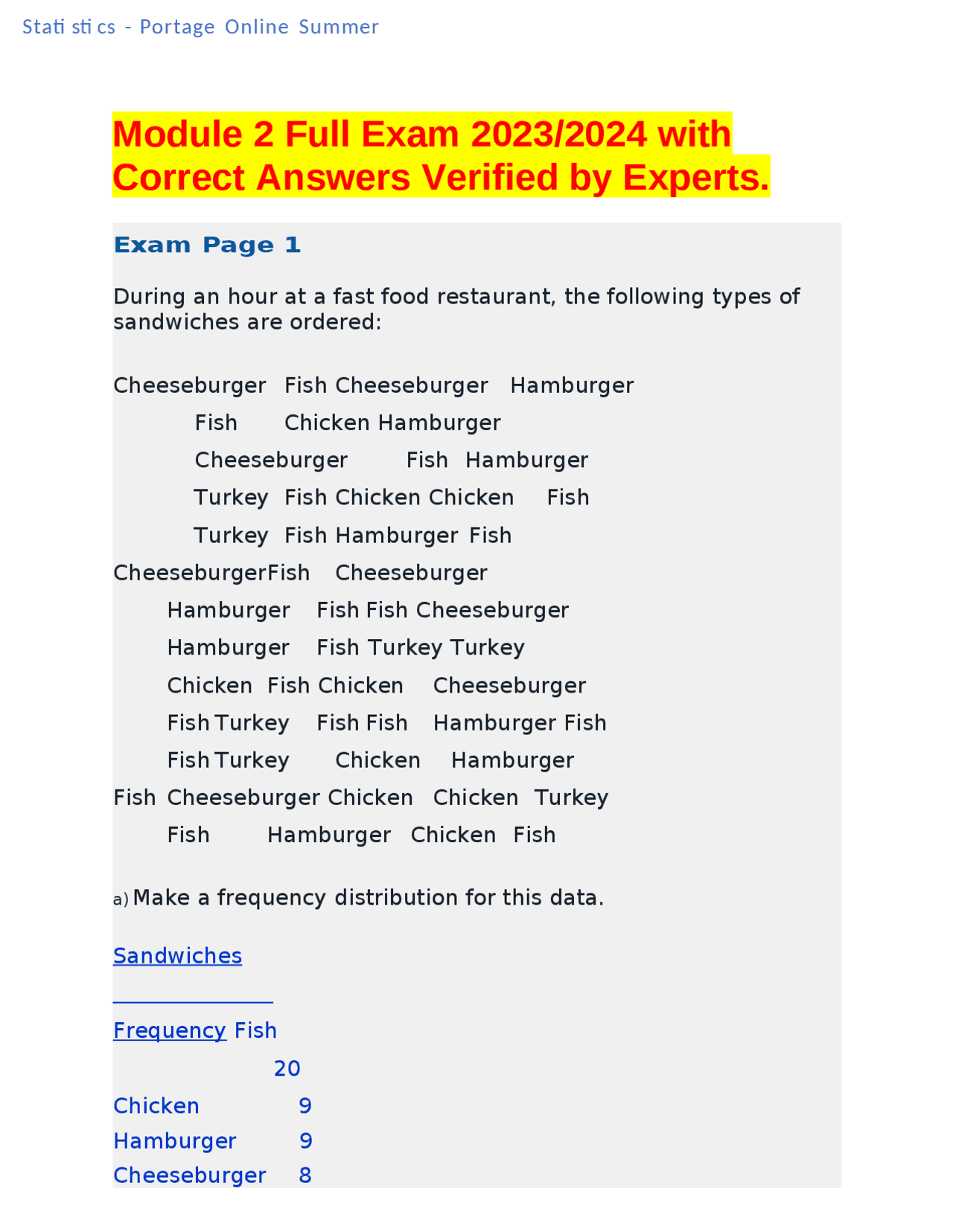 Module 2 Full Exam 2023/2024 with Correct Answers Verified by Experts ...