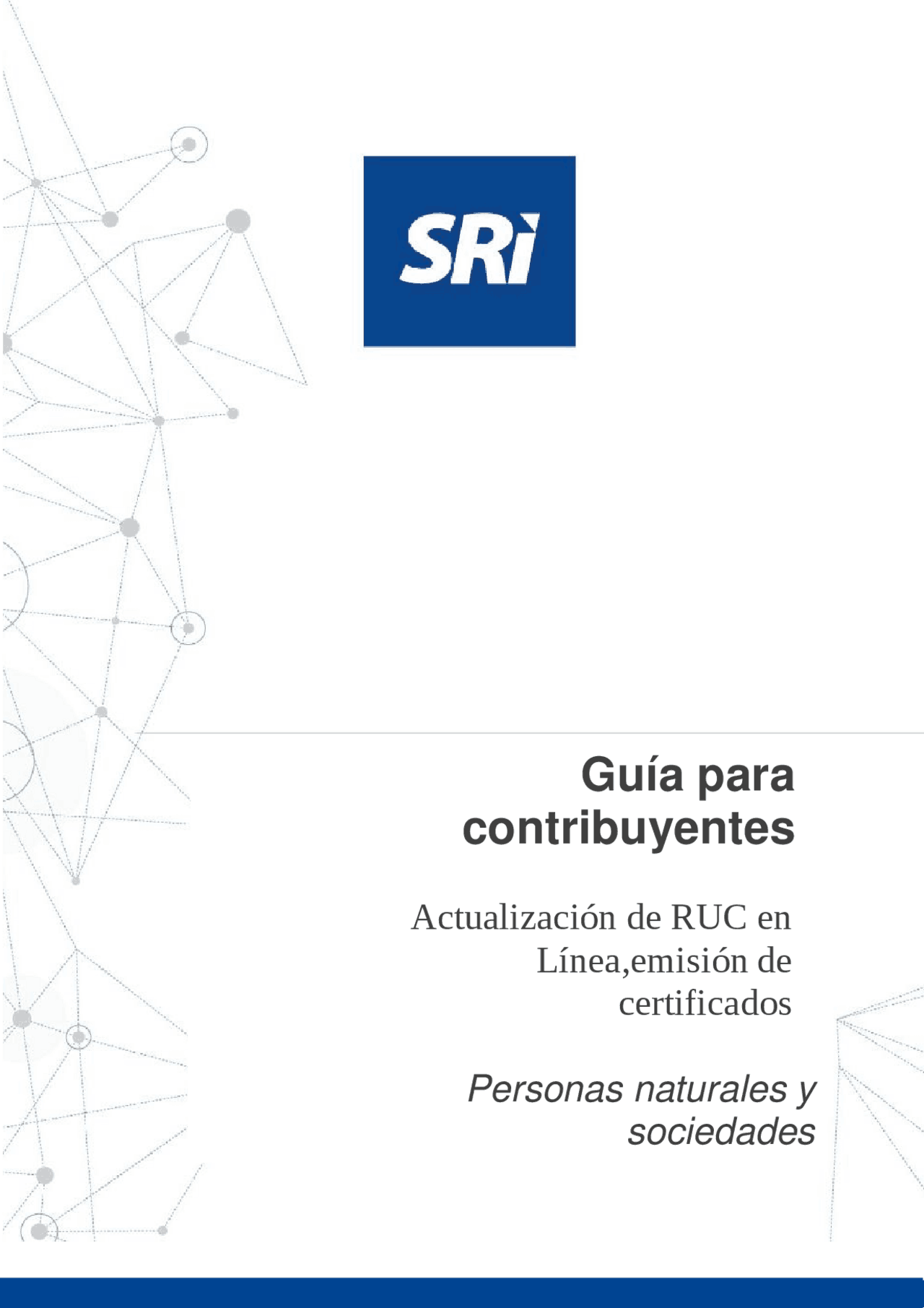 Actualización del Registro Único de Contribuyentes (RUC) en línea ...